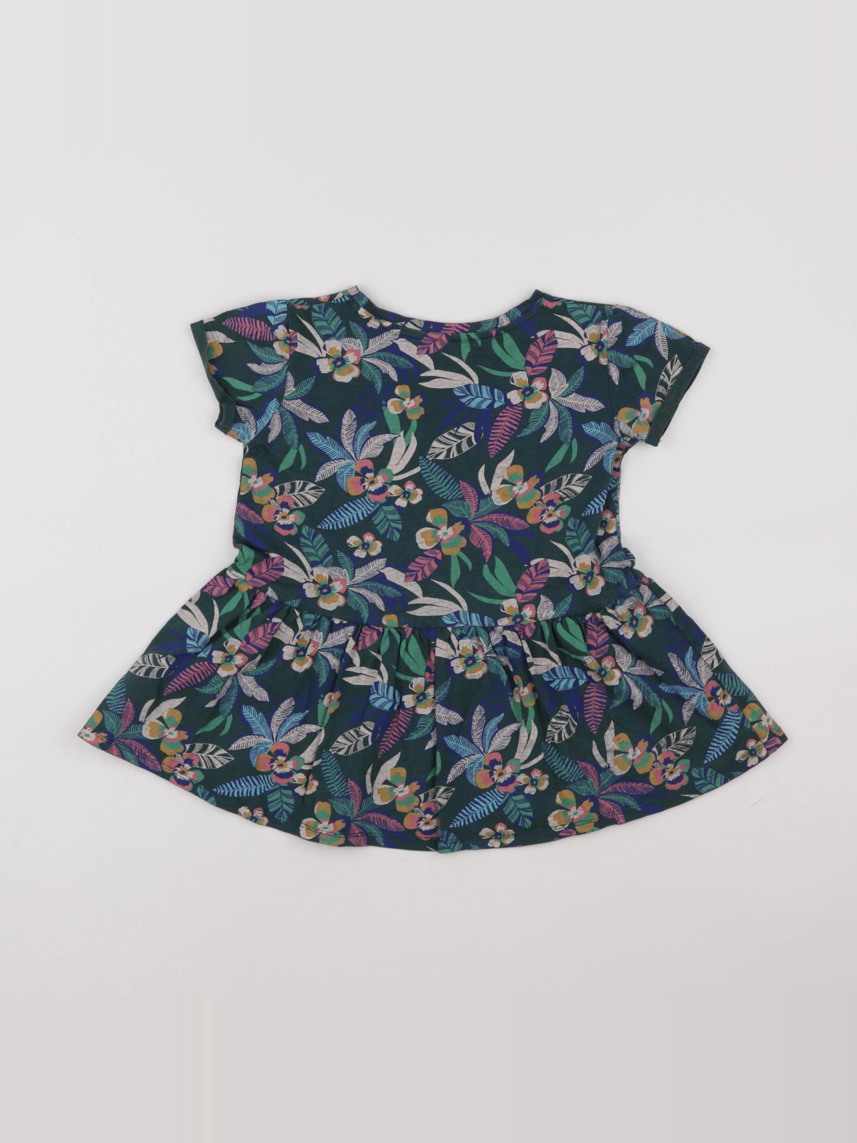 Vertbaudet - robe vert - 4 ans