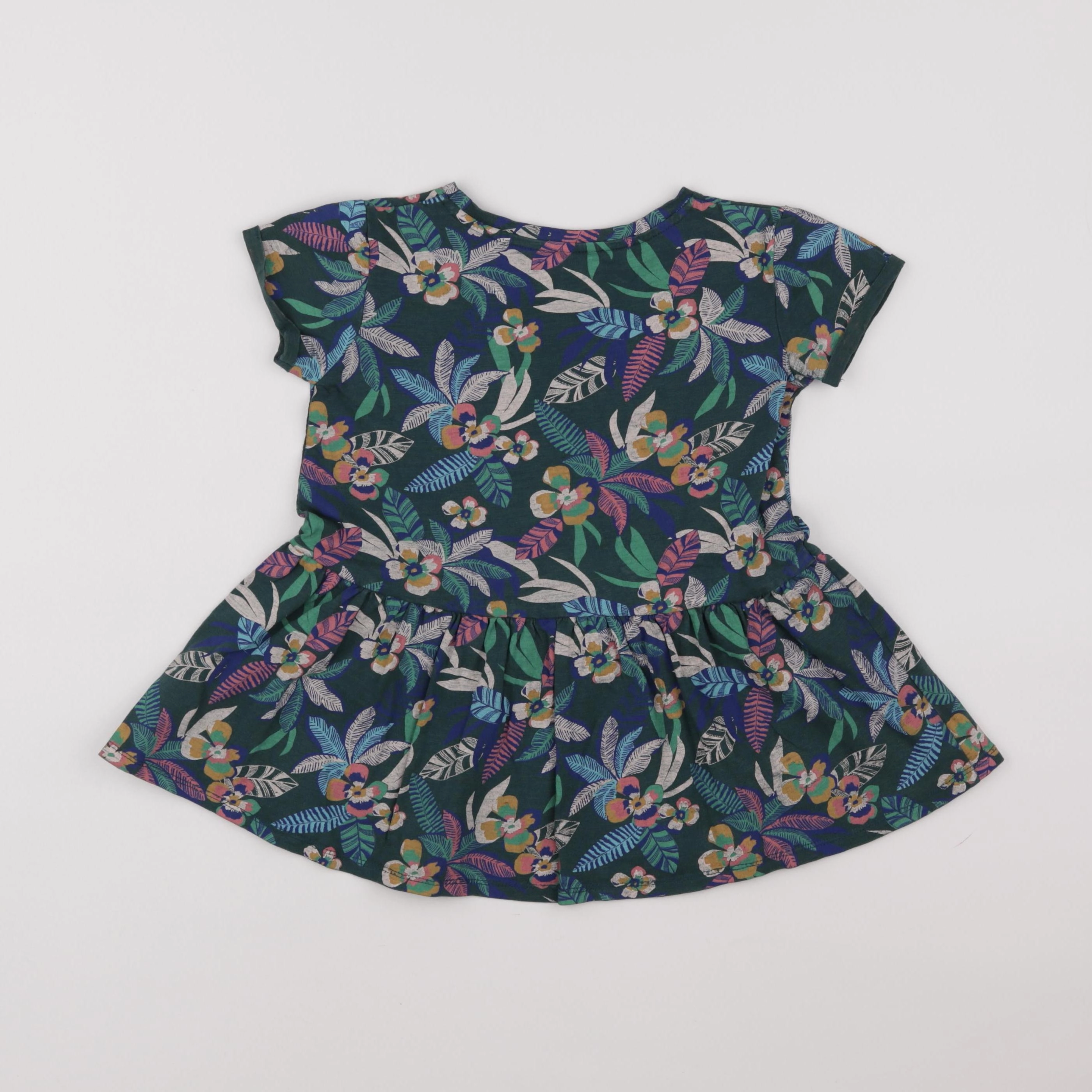 Vertbaudet - robe vert - 4 ans
