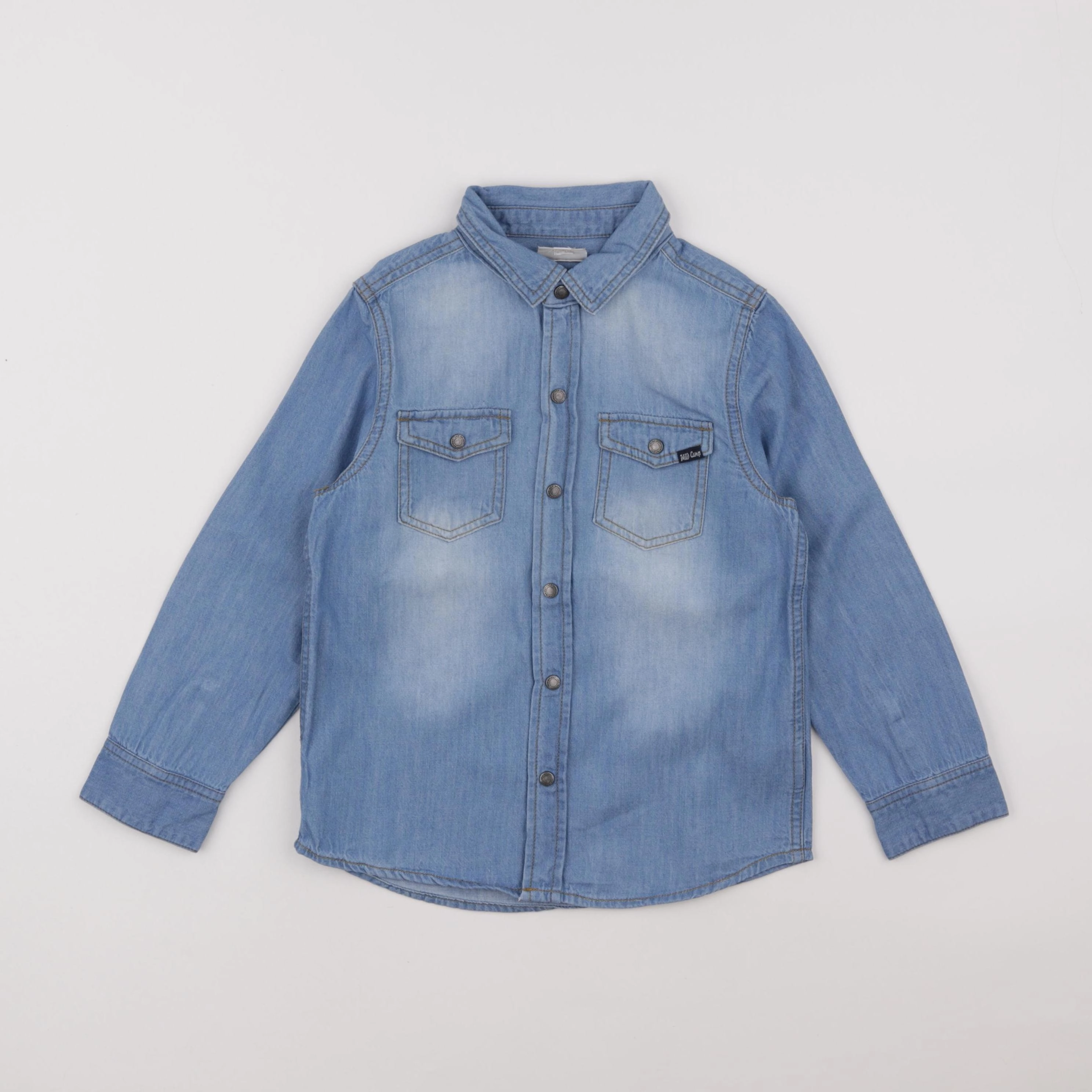 Vertbaudet - chemise bleu - 6 ans
