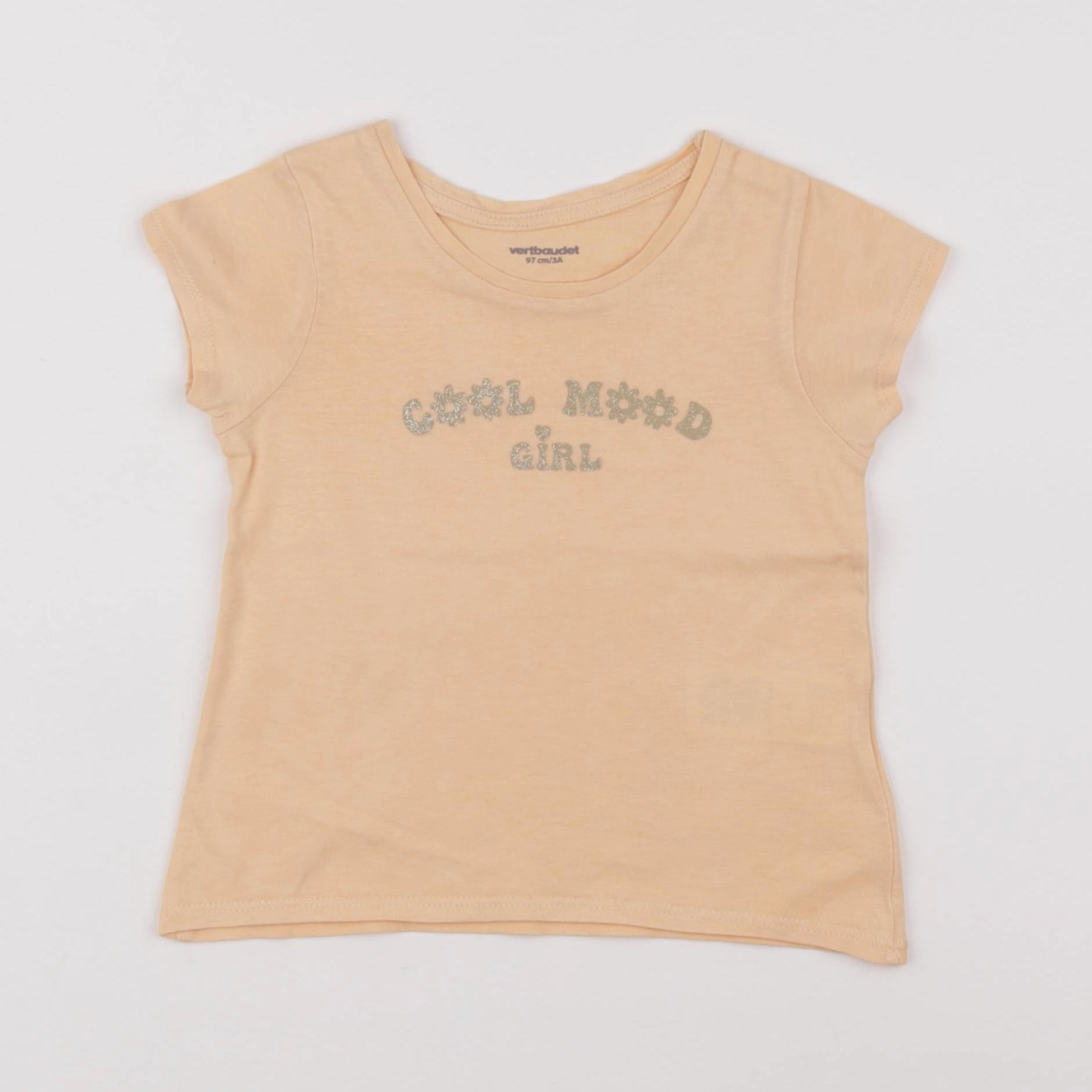 Vertbaudet - tee-shirt orange - 3 ans