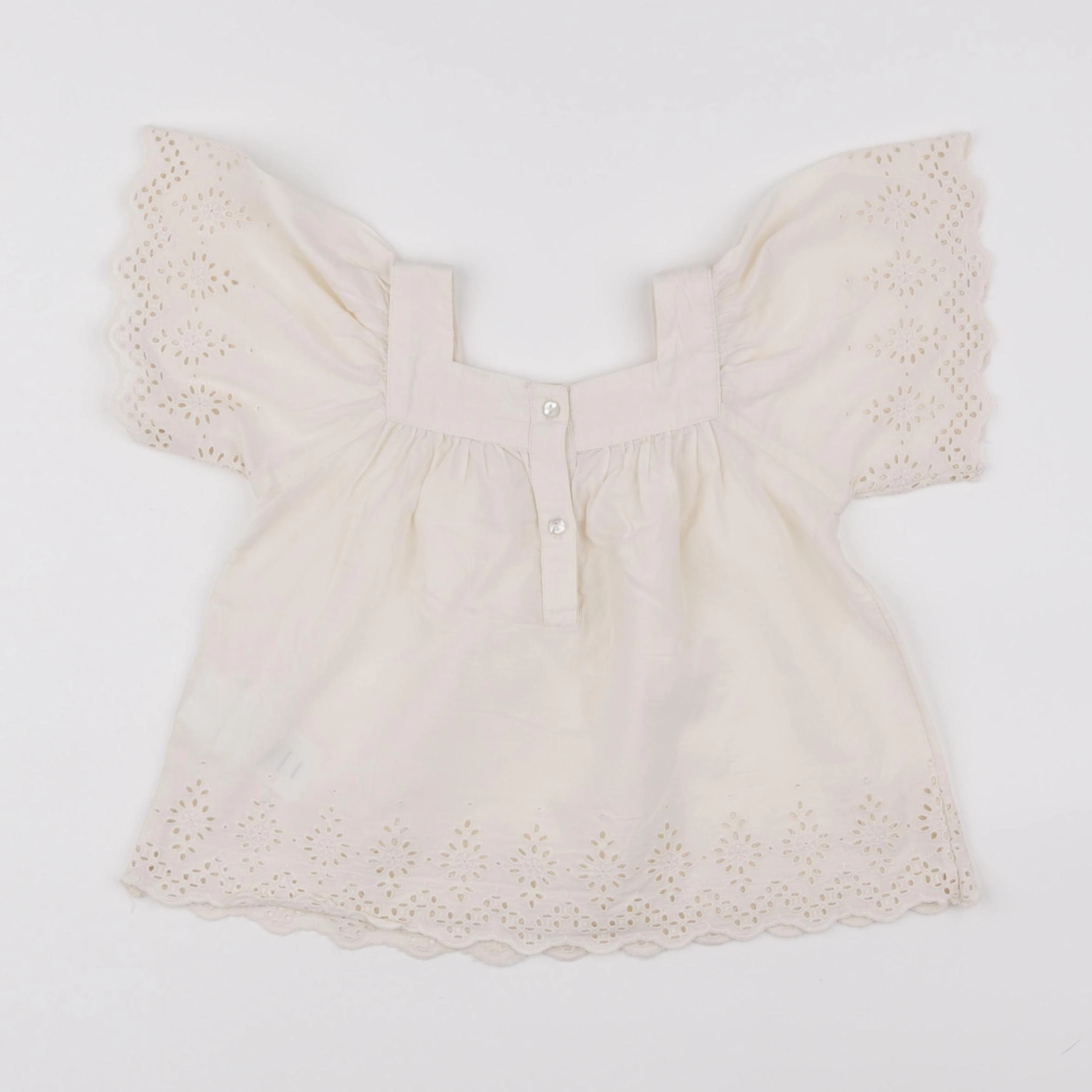 Vertbaudet - blouse beige - 2 ans