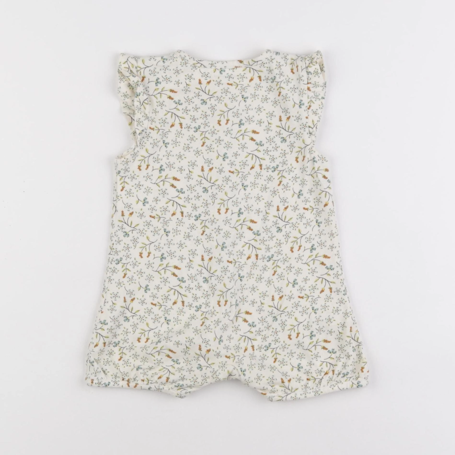 Vertbaudet - pyjama coton beige - 9 mois