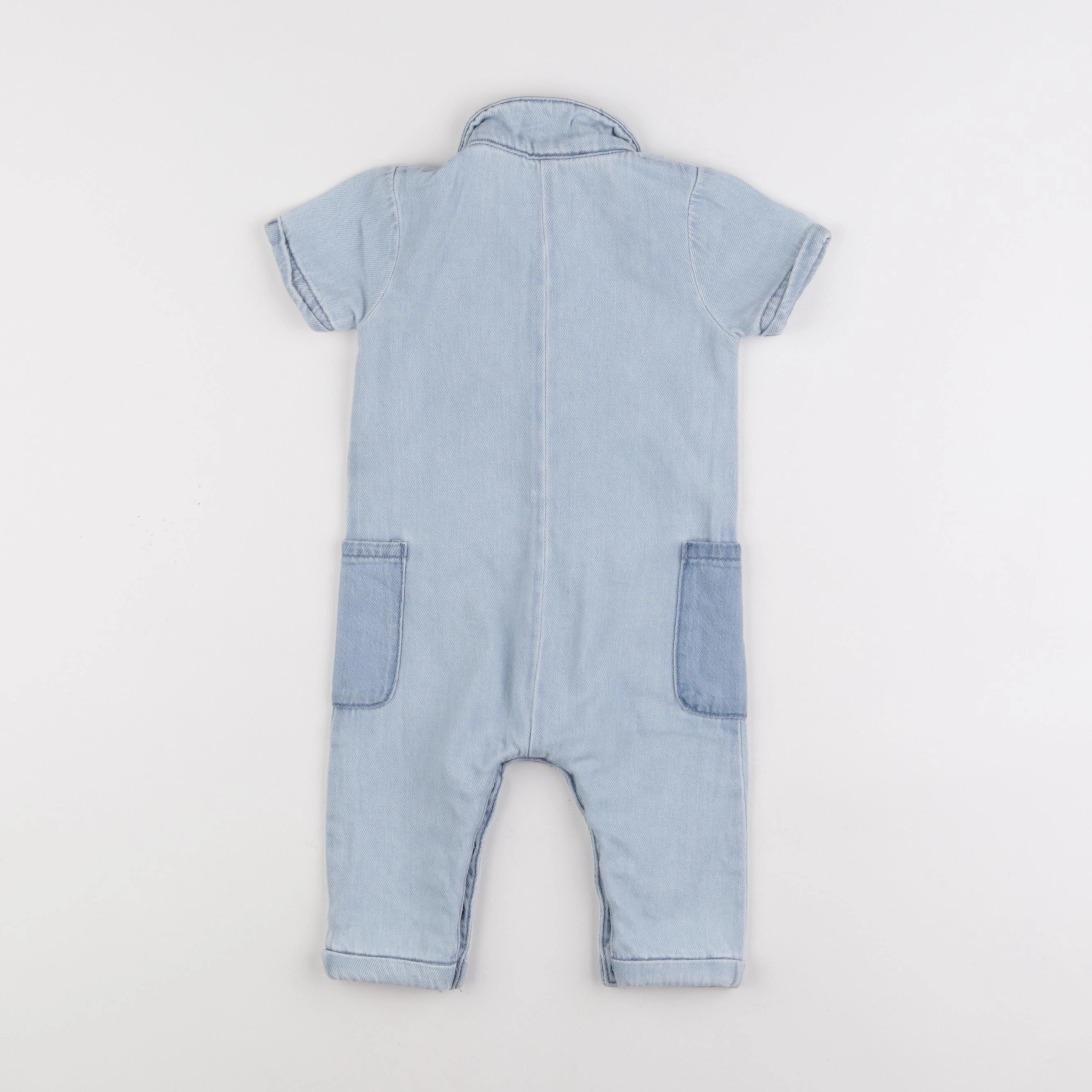 Vertbaudet - combinaison bleu - 9 mois