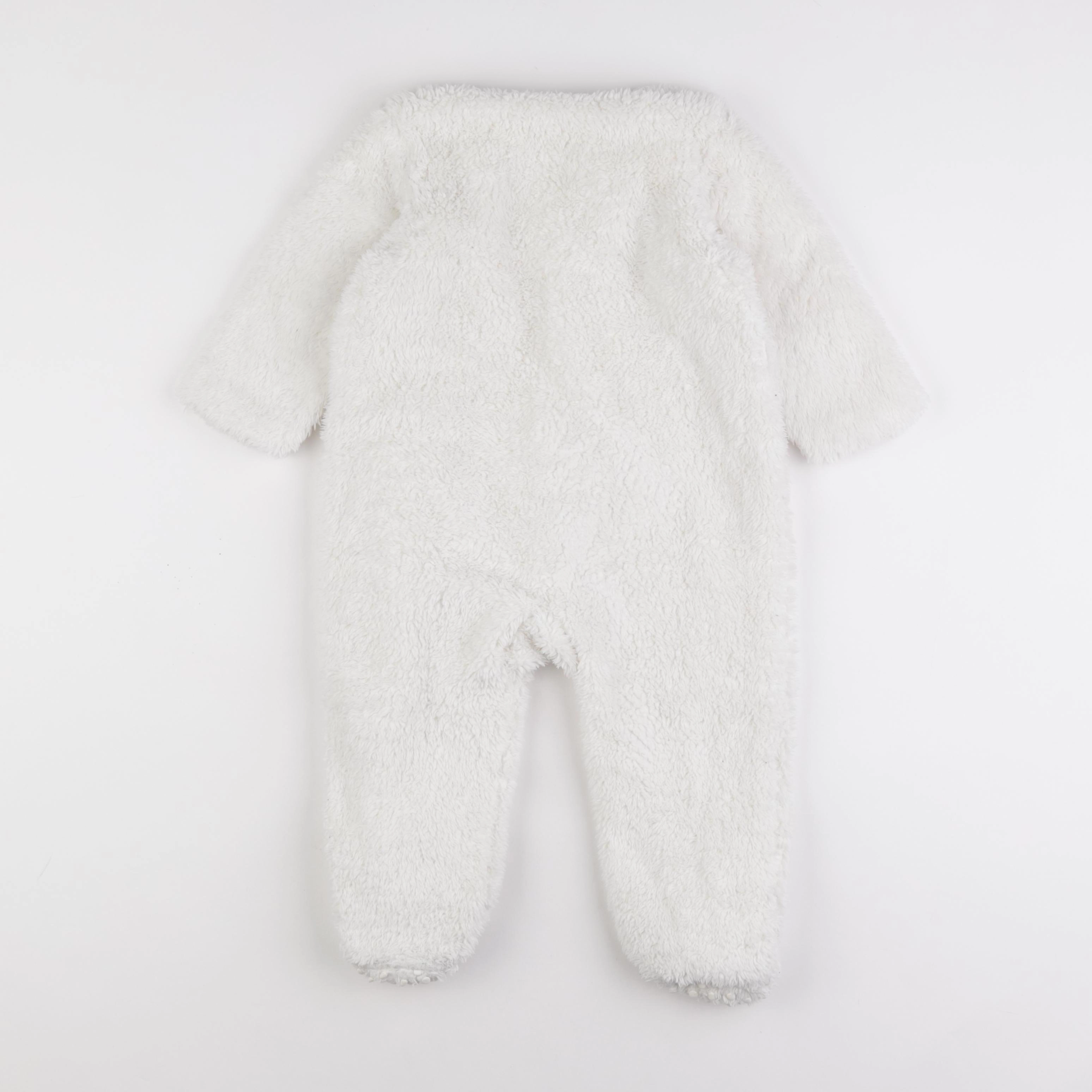 Vertbaudet - pyjama velours blanc - 18 mois