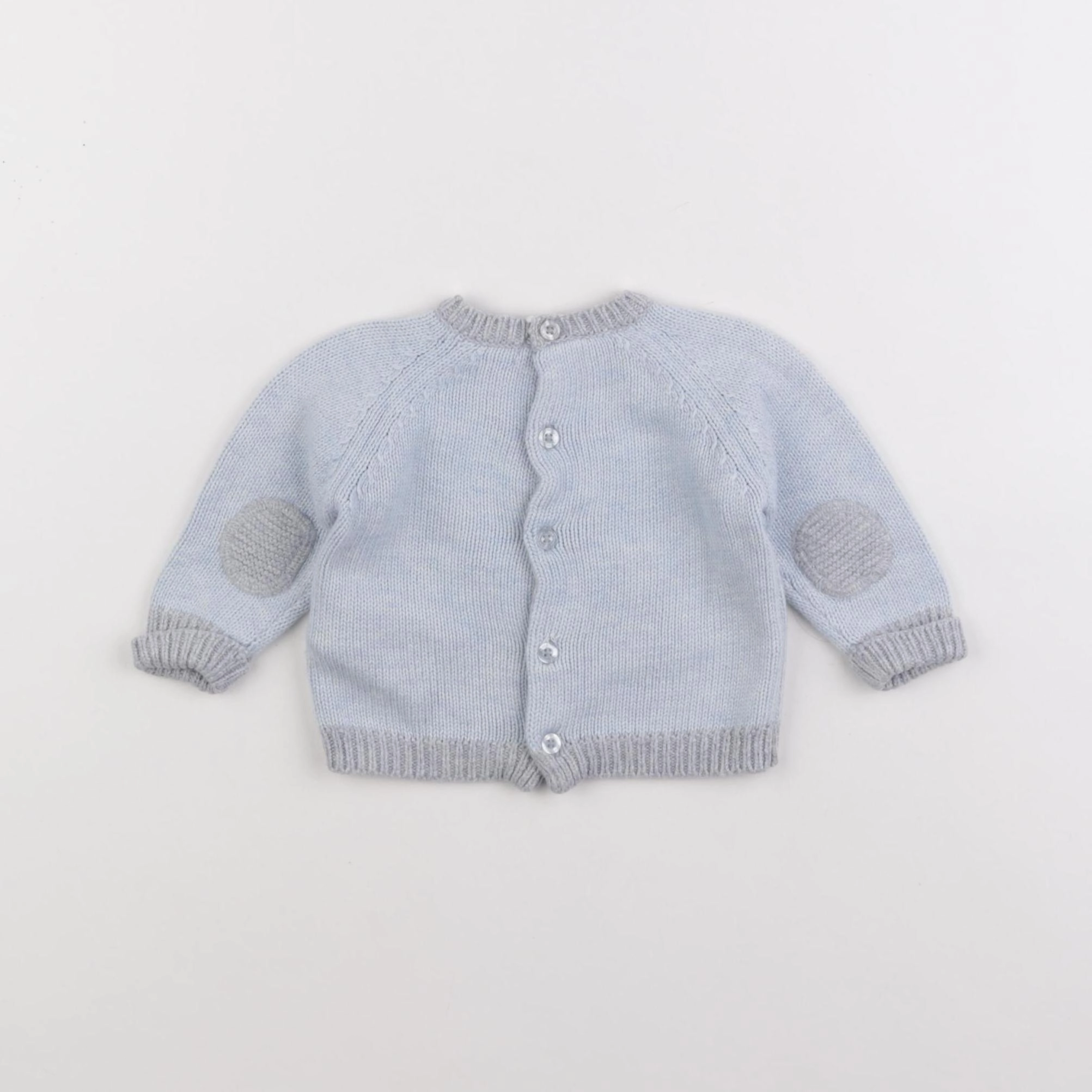 Vertbaudet - pull bleu - 1 mois