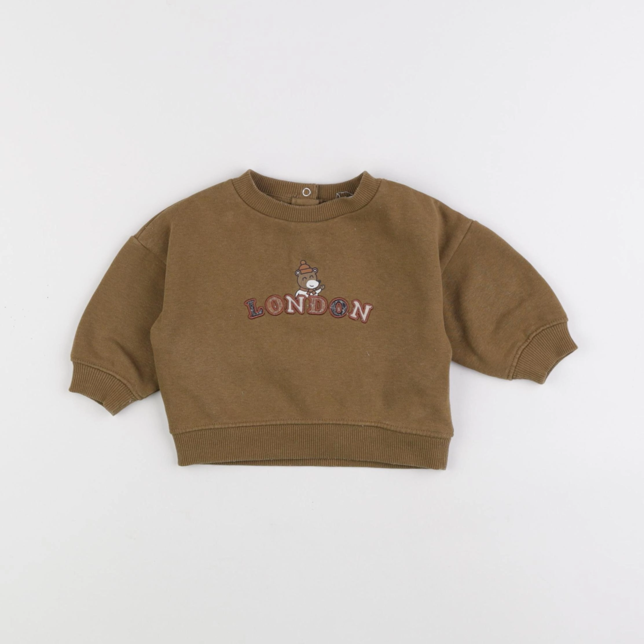 Vertbaudet - sweat vert - 6 mois