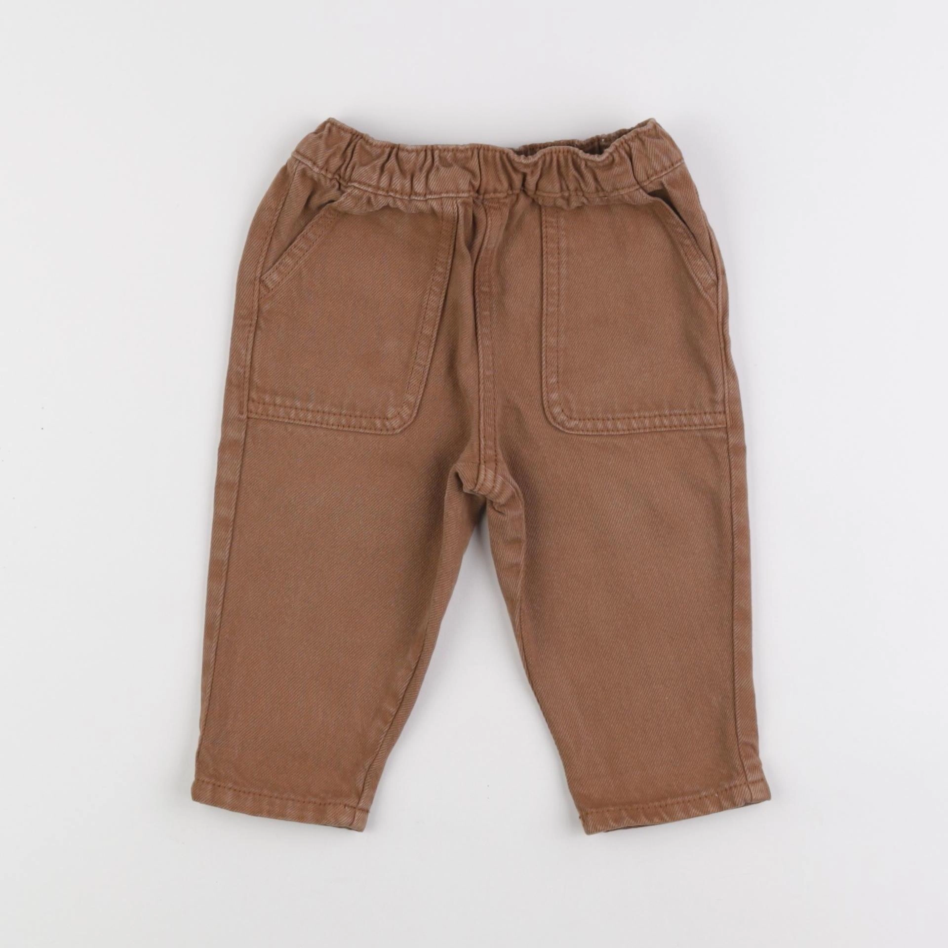 Vertbaudet - jean marron - 6 mois
