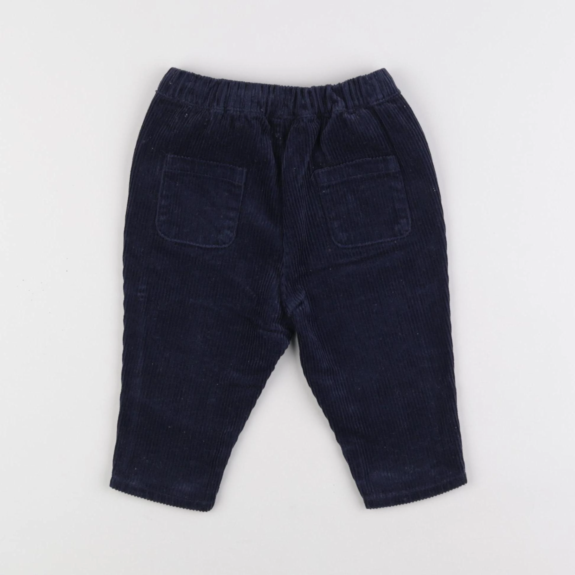 Vertbaudet - pantalon bleu - 9 mois