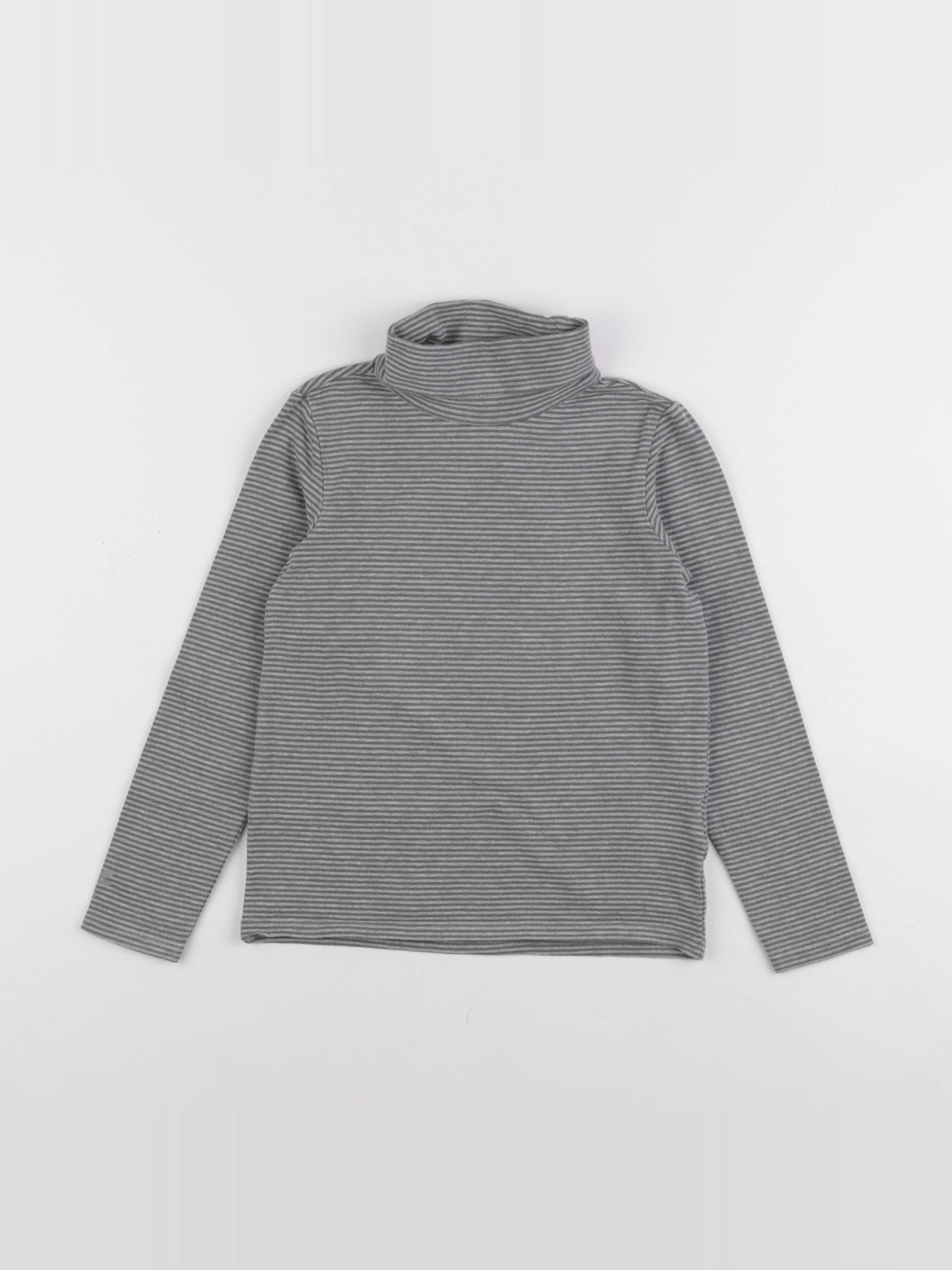 Vertbaudet - sous-pull gris - 8 ans