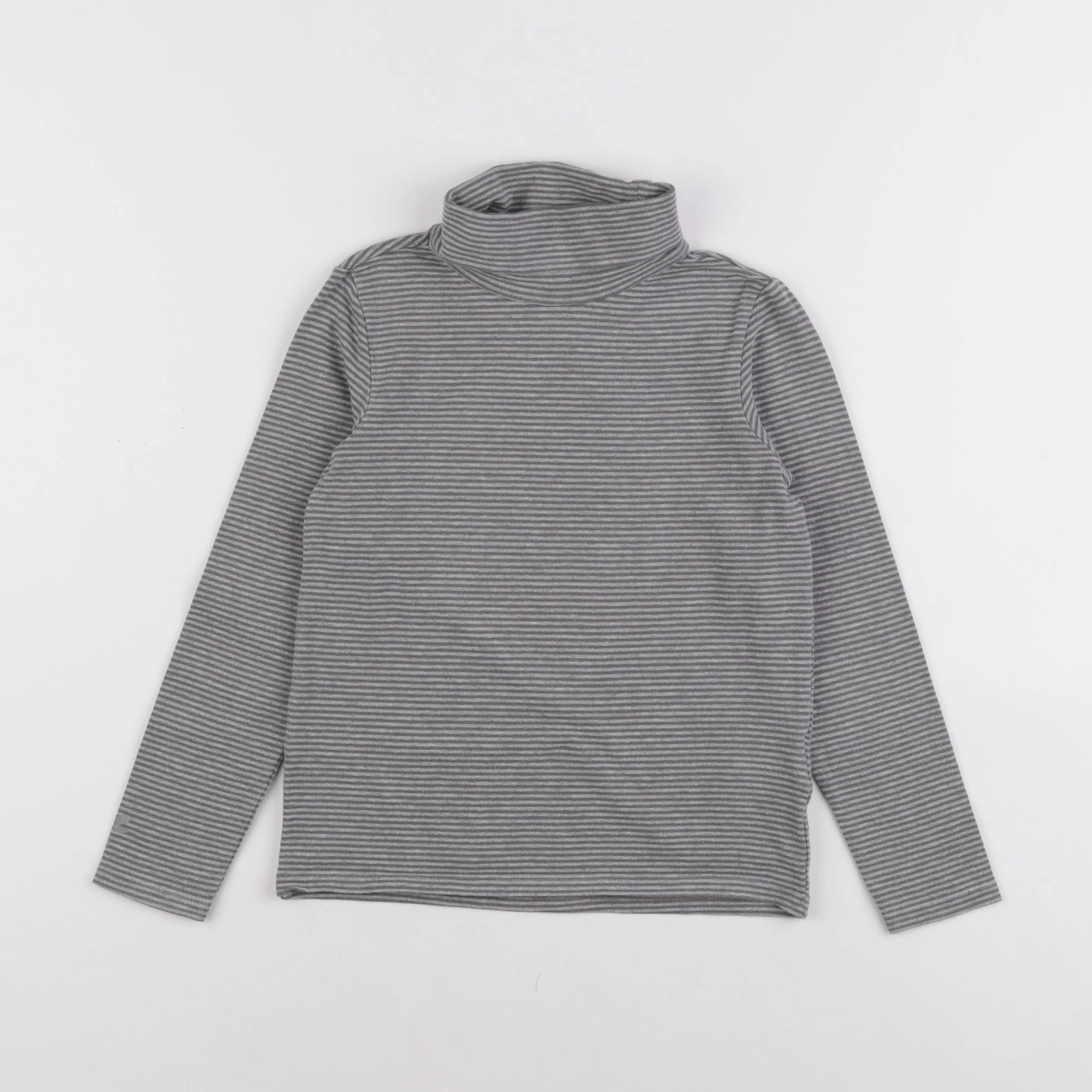 Vertbaudet - sous-pull gris - 8 ans