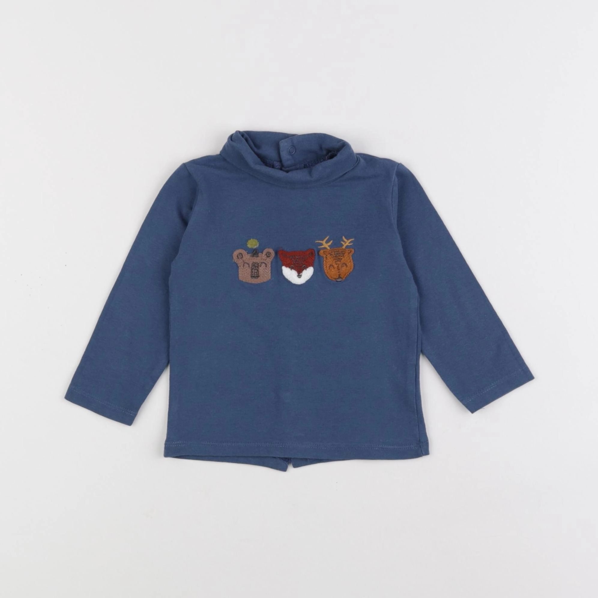 Vertbaudet - sous-pull bleu - 6 mois