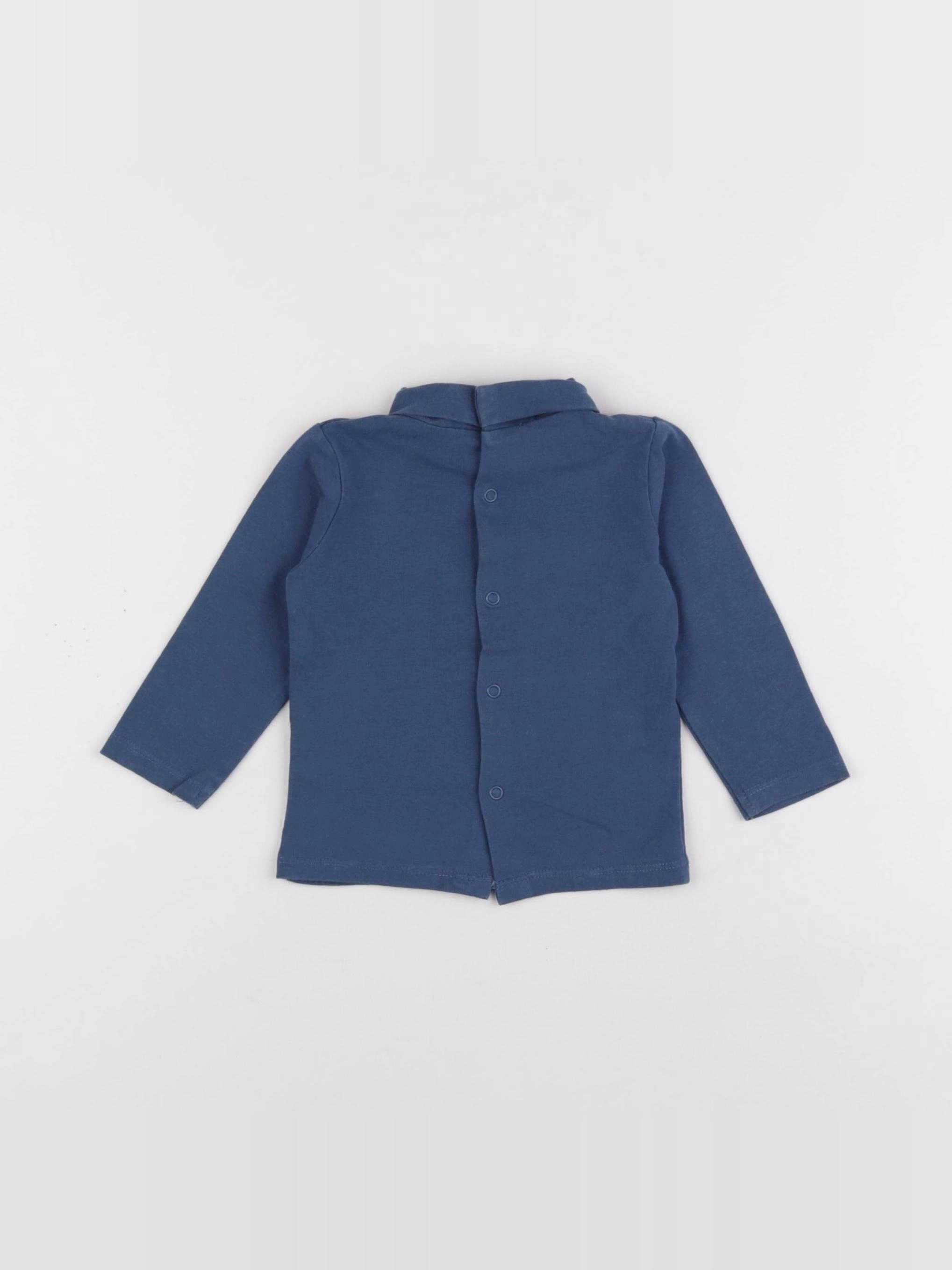 Vertbaudet - sous-pull bleu - 6 mois