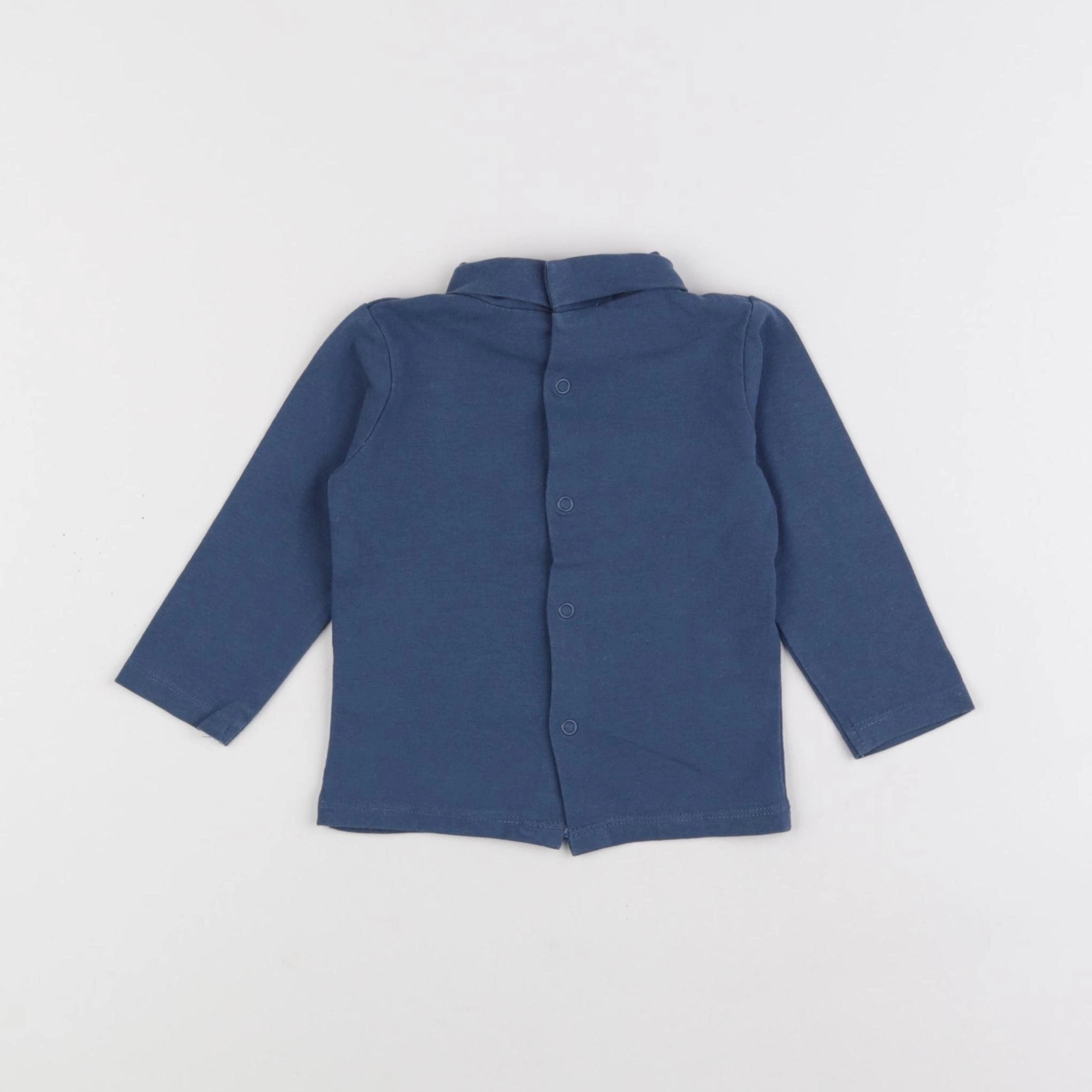 Vertbaudet - sous-pull bleu - 6 mois