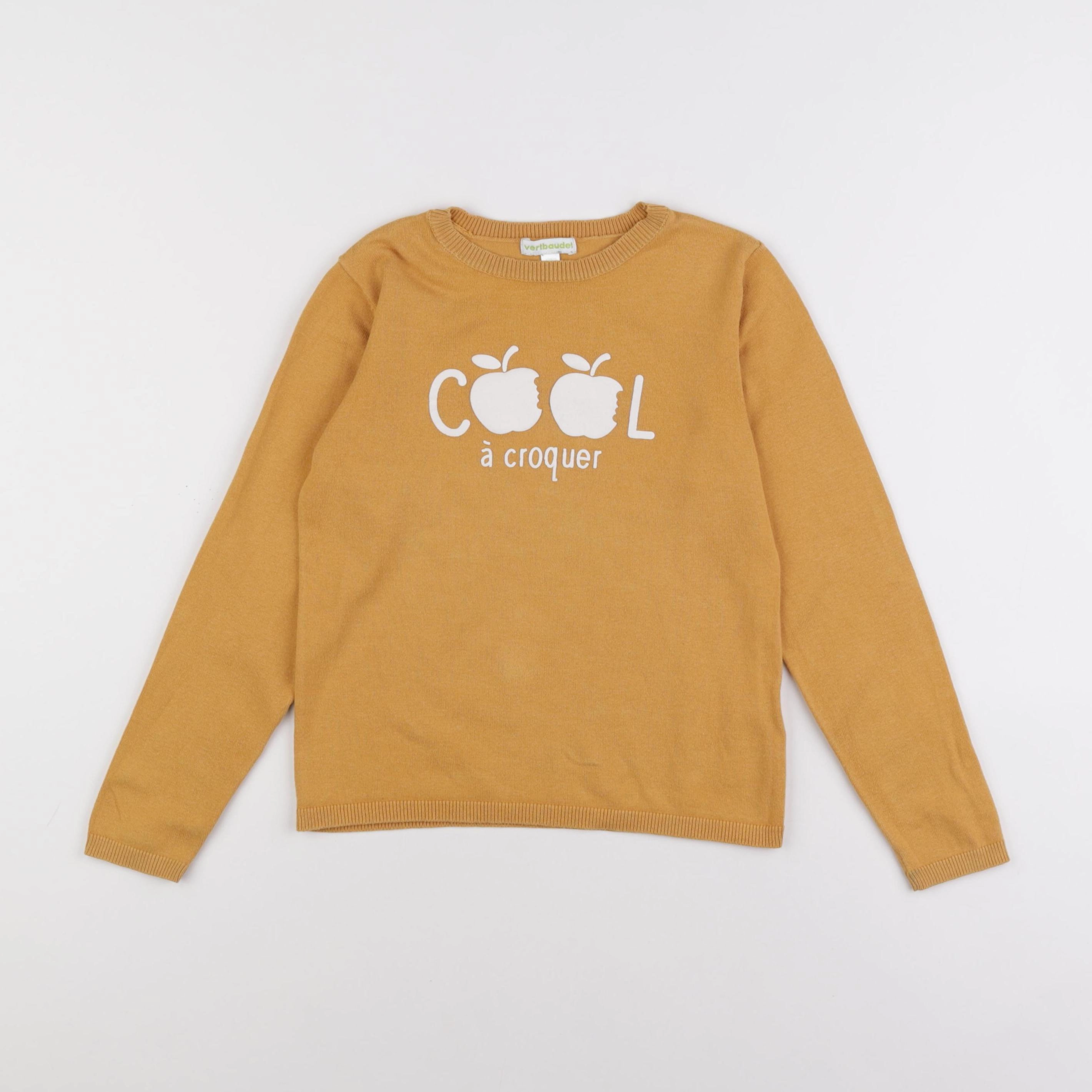 Vertbaudet - pull jaune - 8 ans