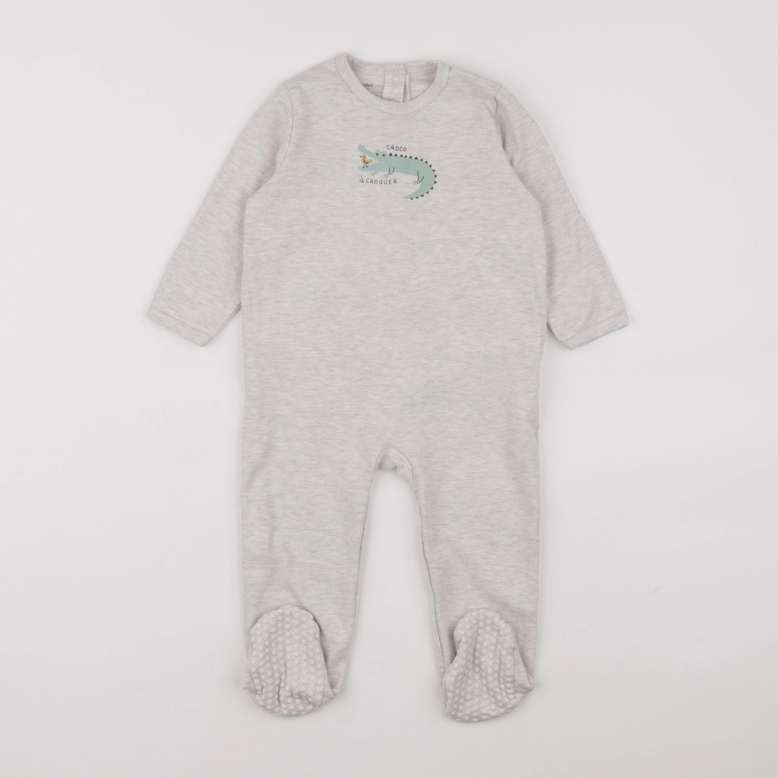 Vertbaudet - pyjama coton gris - 24 mois