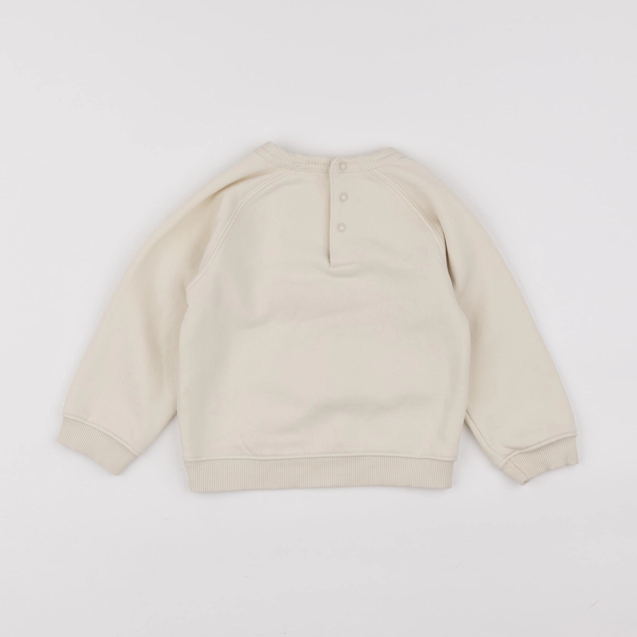 Vertbaudet - sweat beige - 2 ans