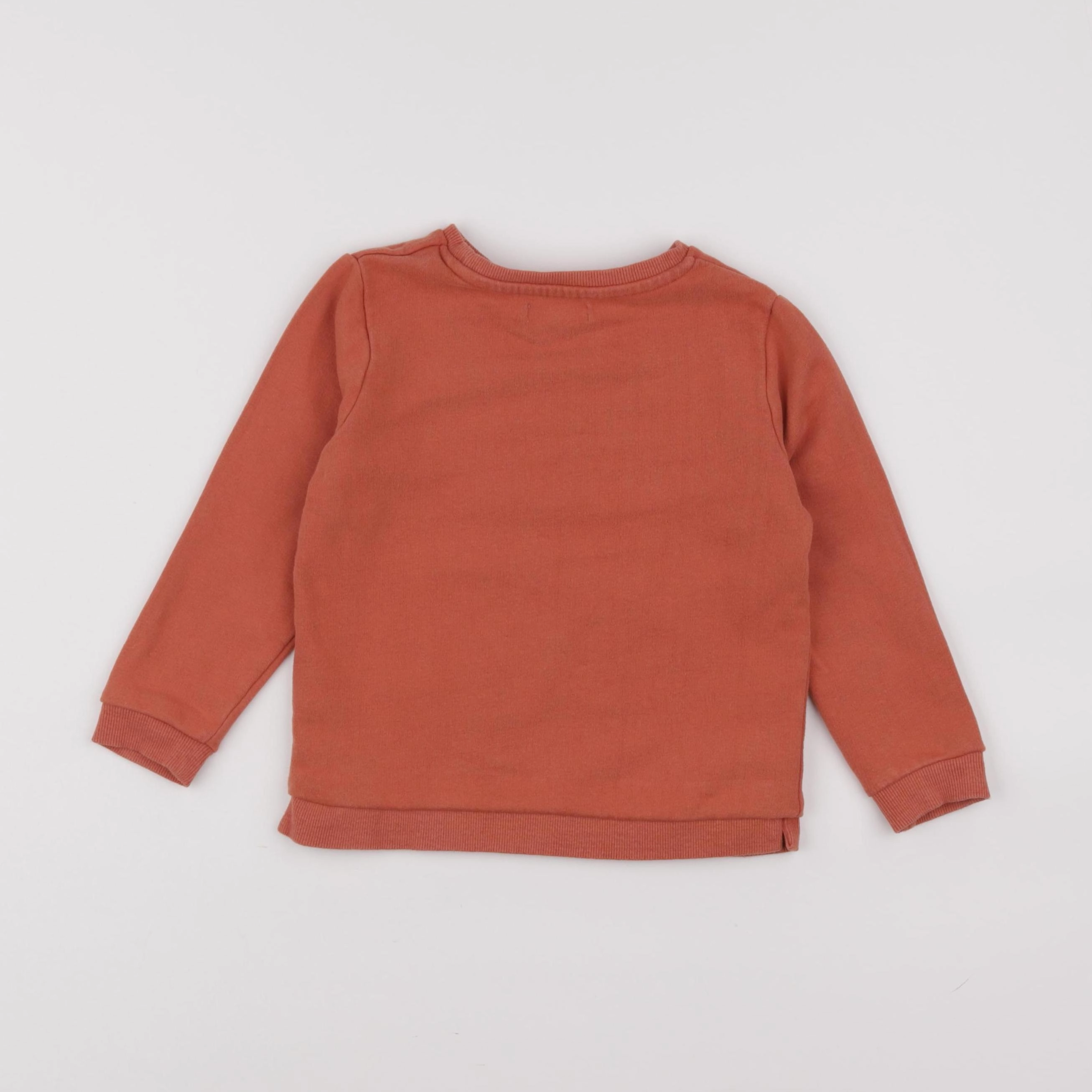 Vertbaudet - sweat orange - 4 ans