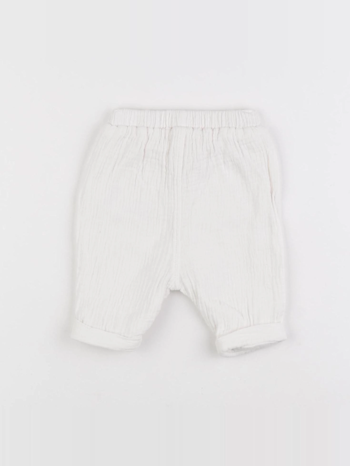 Vertbaudet - pantalon blanc - 1 mois