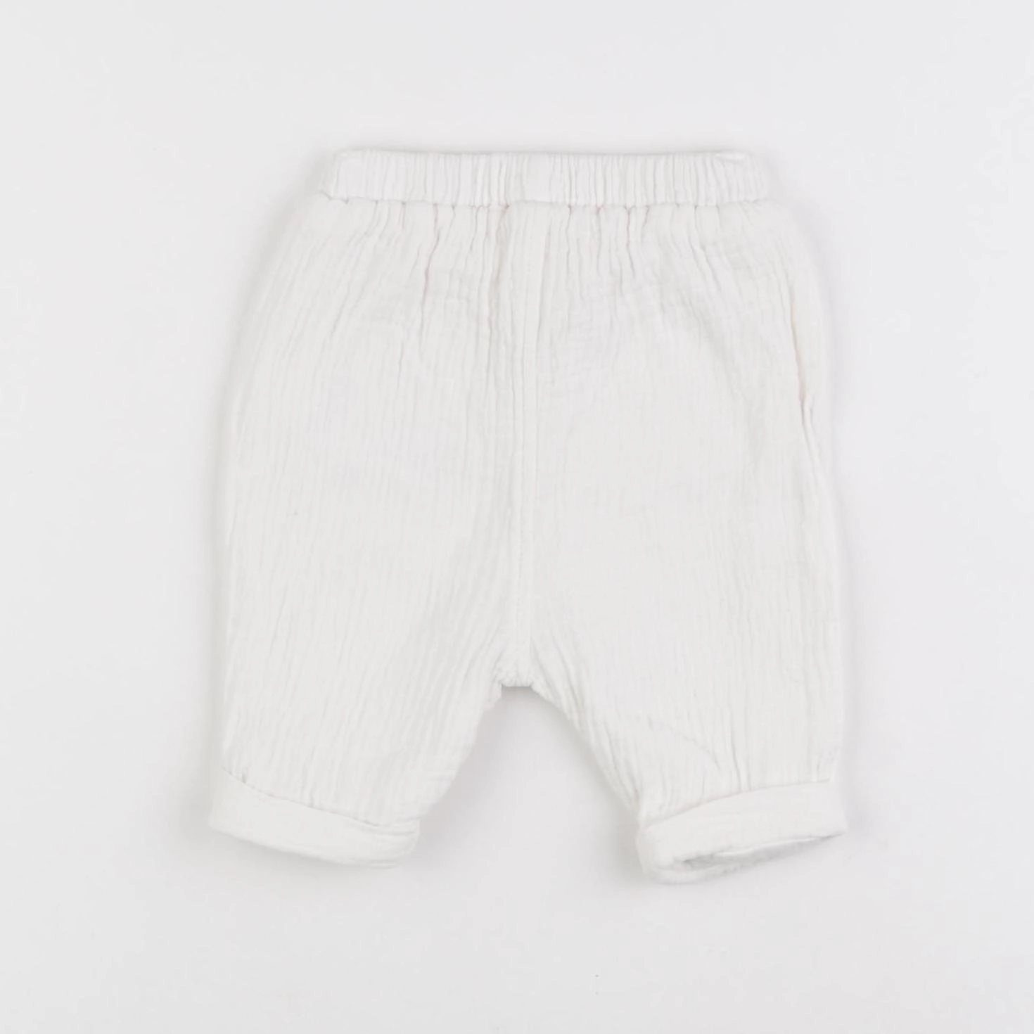 Vertbaudet - pantalon blanc - 1 mois