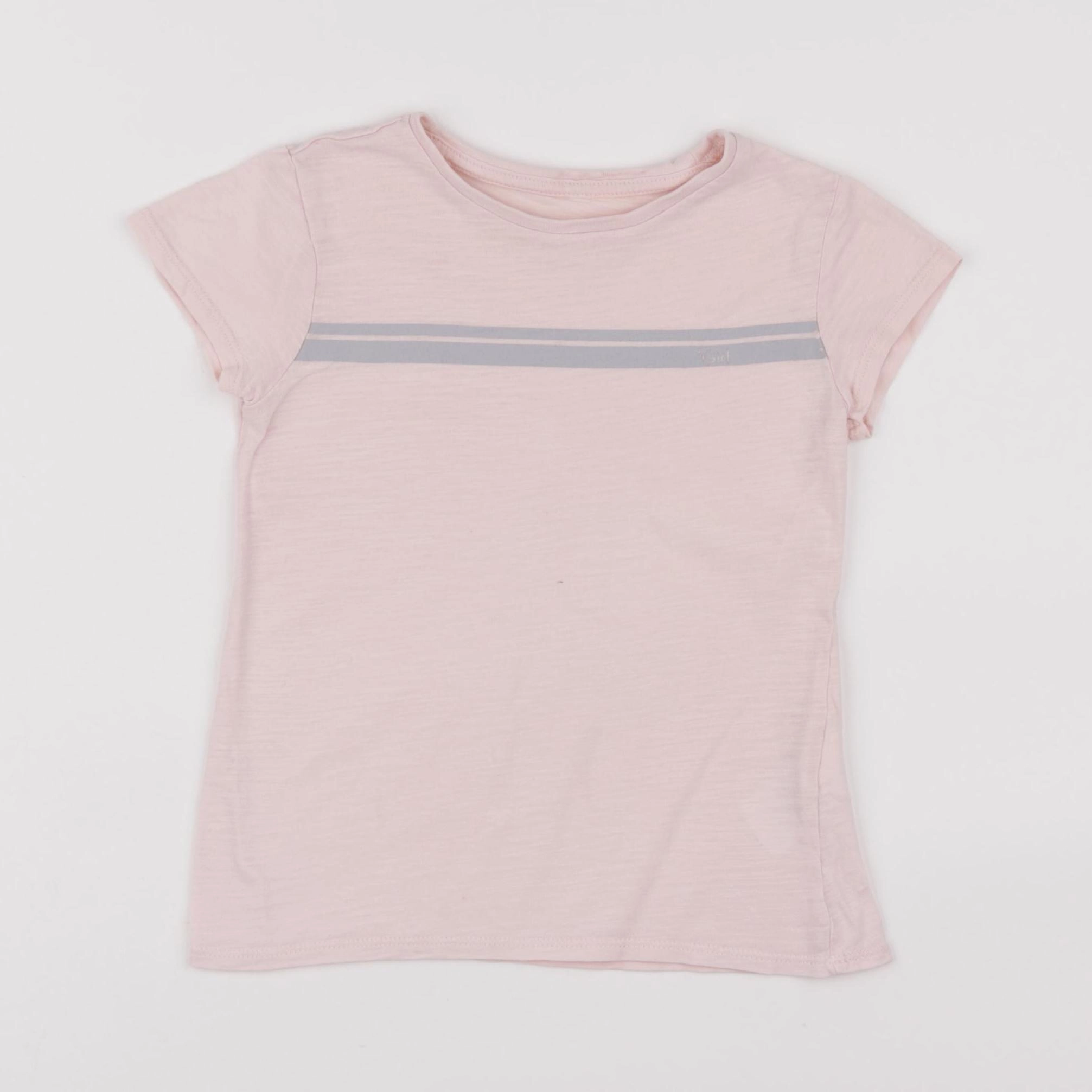 Vertbaudet - tee-shirt rose - 5 ans