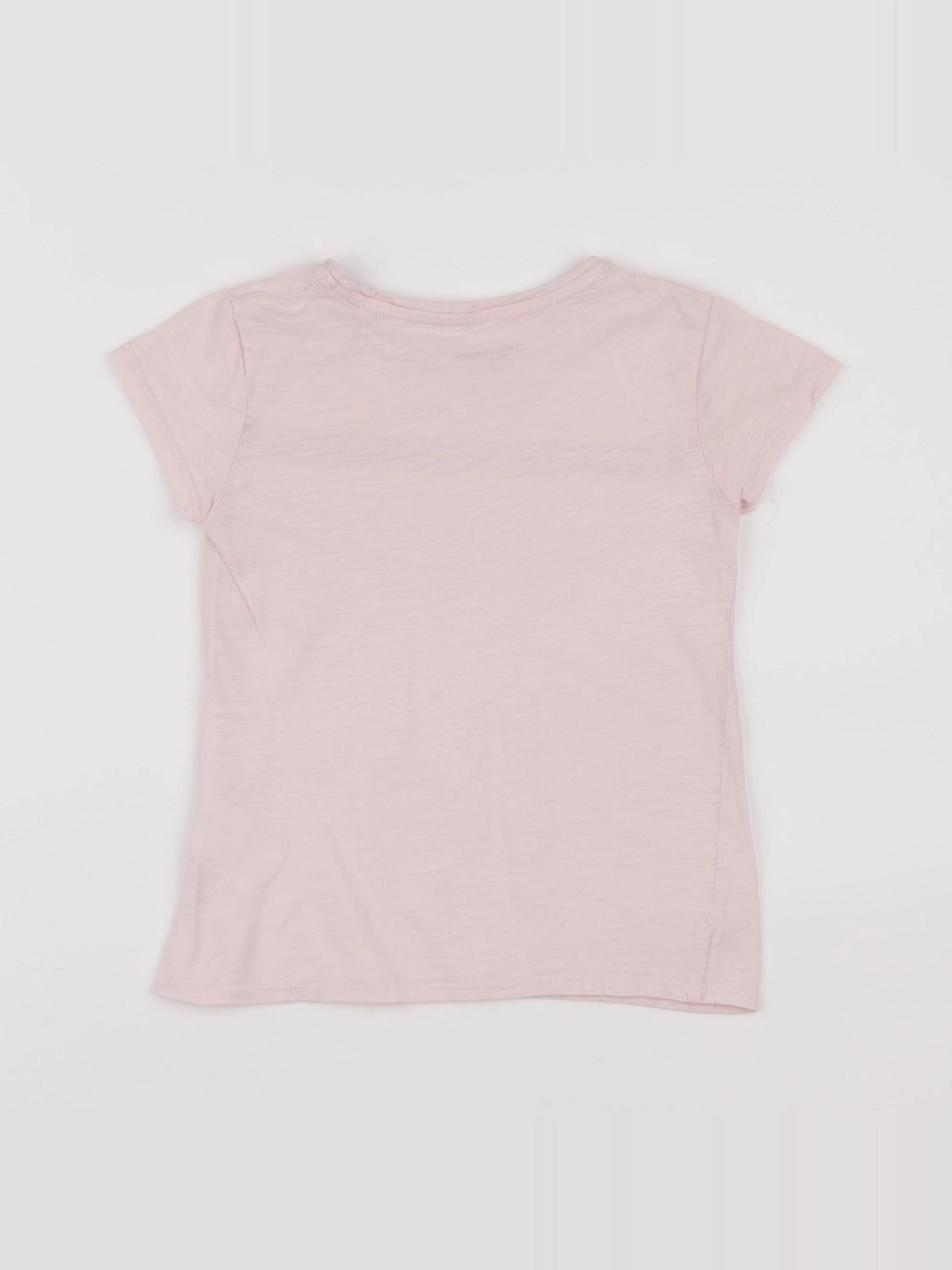 Vertbaudet - tee-shirt rose - 5 ans
