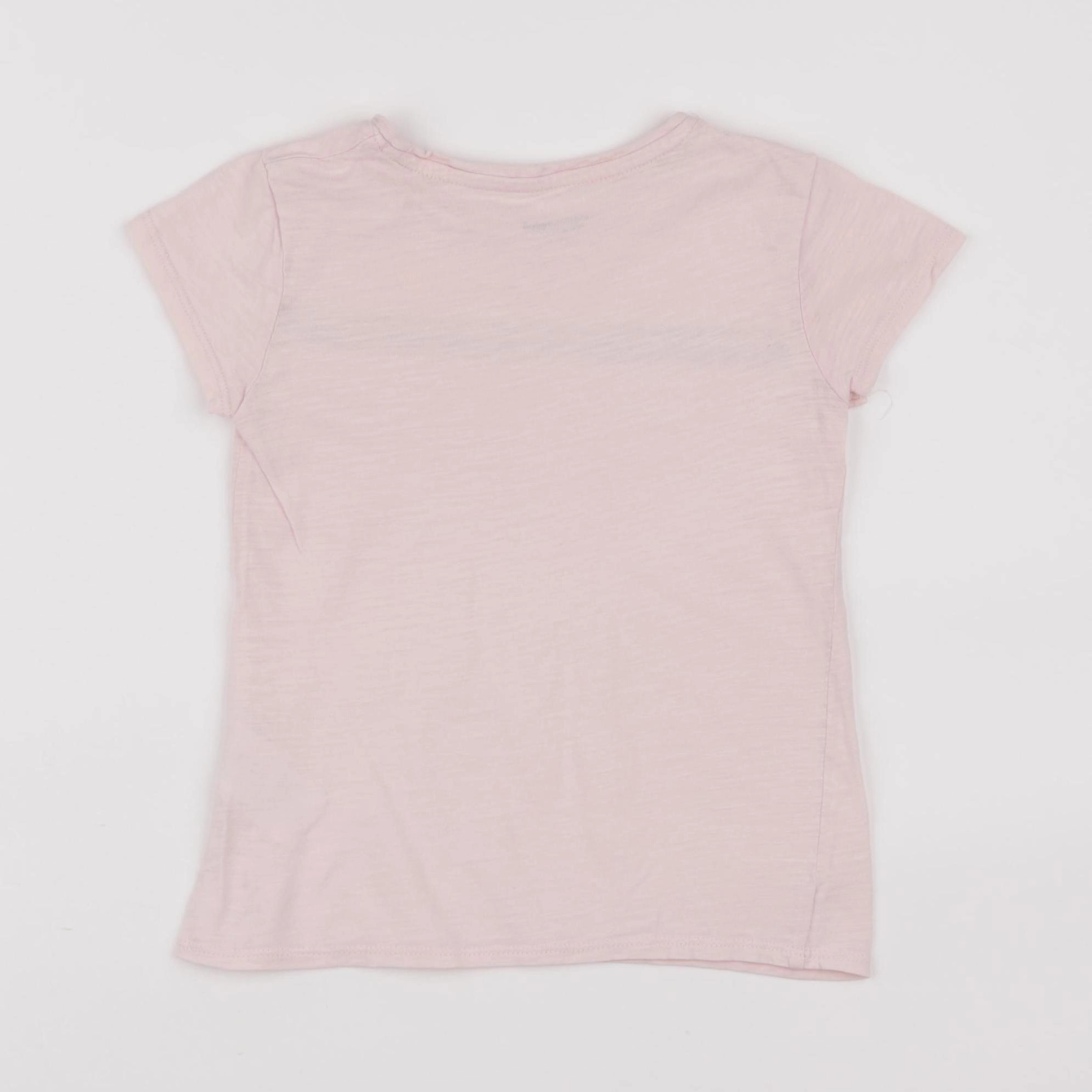 Vertbaudet - tee-shirt rose - 5 ans