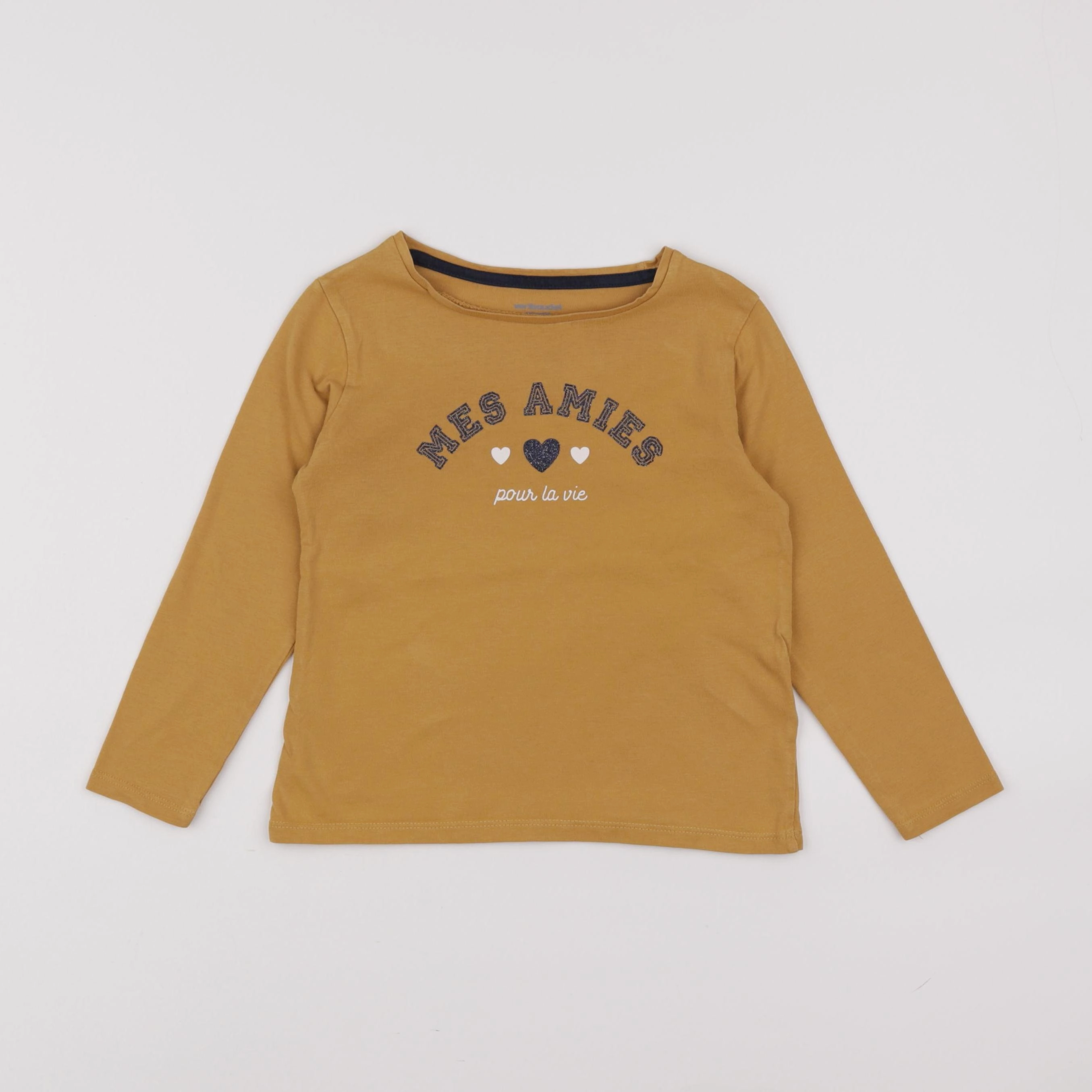 Vertbaudet - tee-shirt jaune - 5 ans