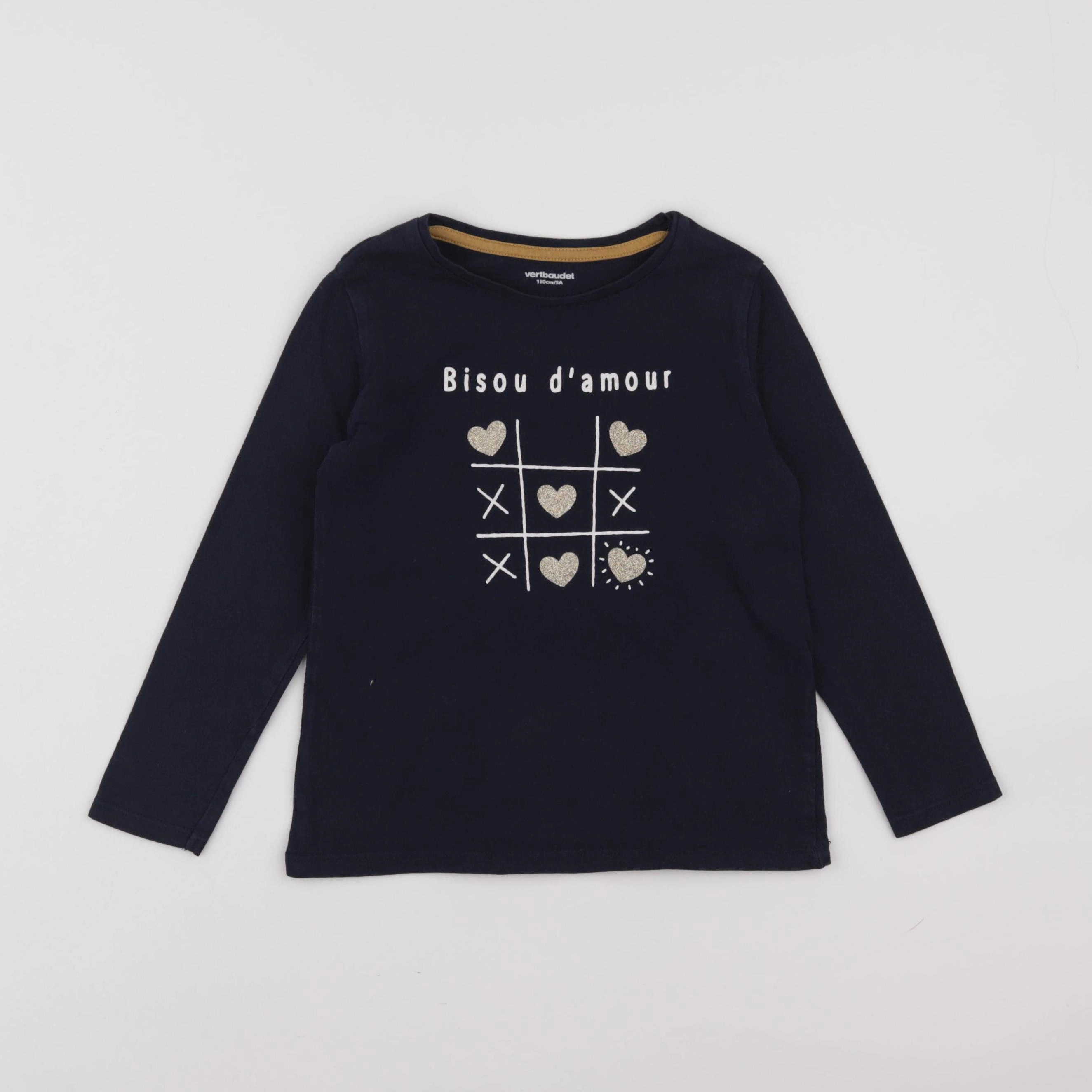 Vertbaudet - tee-shirt bleu - 5 ans