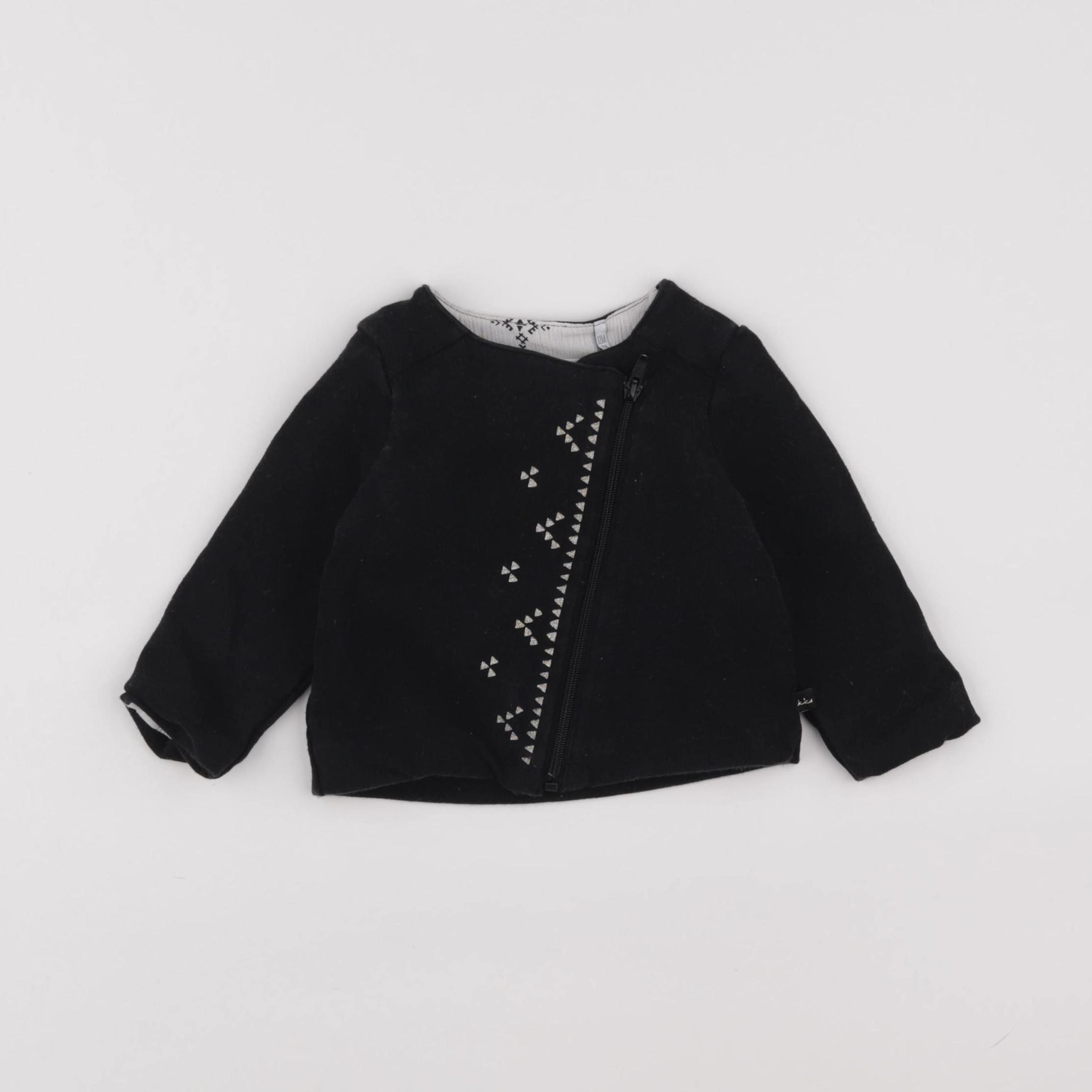 IKKS - sweat noir - 12 mois
