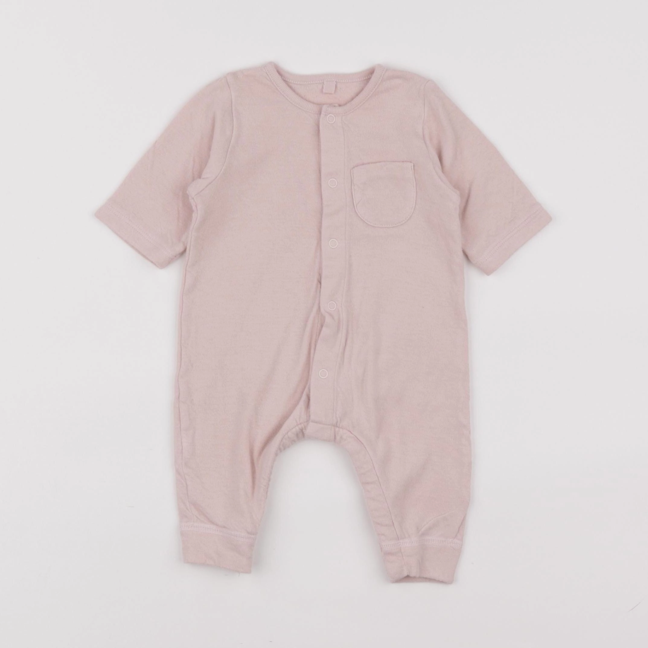 Petit Bateau - pyjama coton rose - 1 mois