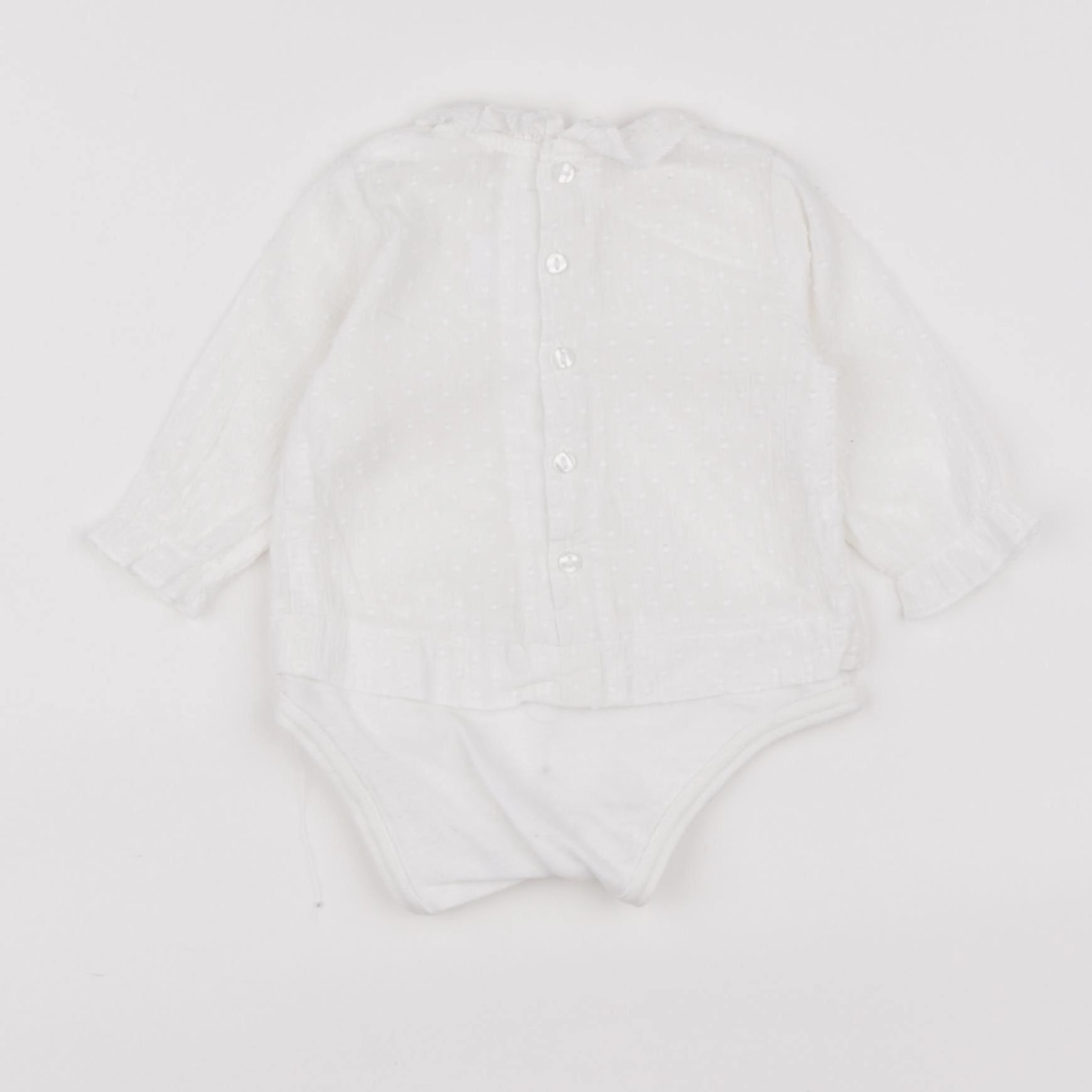 Zara - body blouse blanc - 1/3 mois