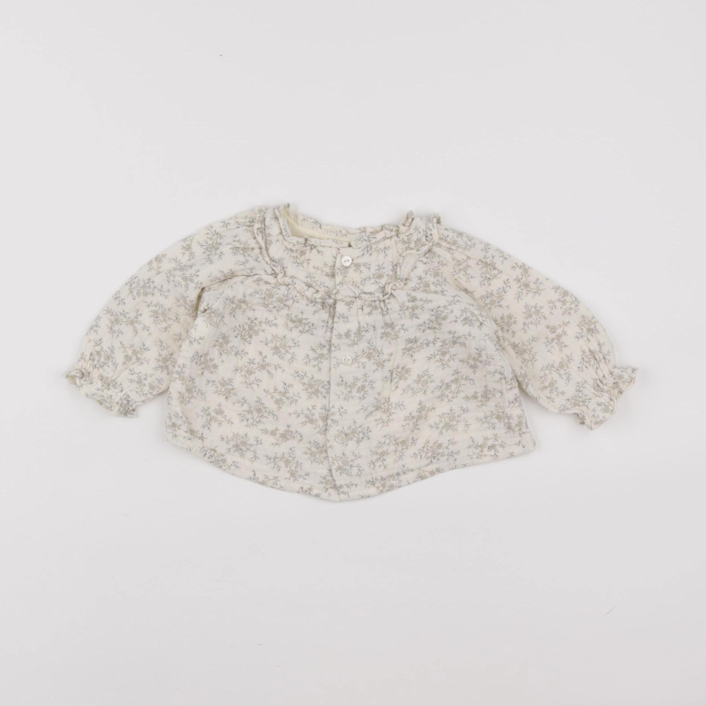 Zara - blouse beige - 1/3 mois