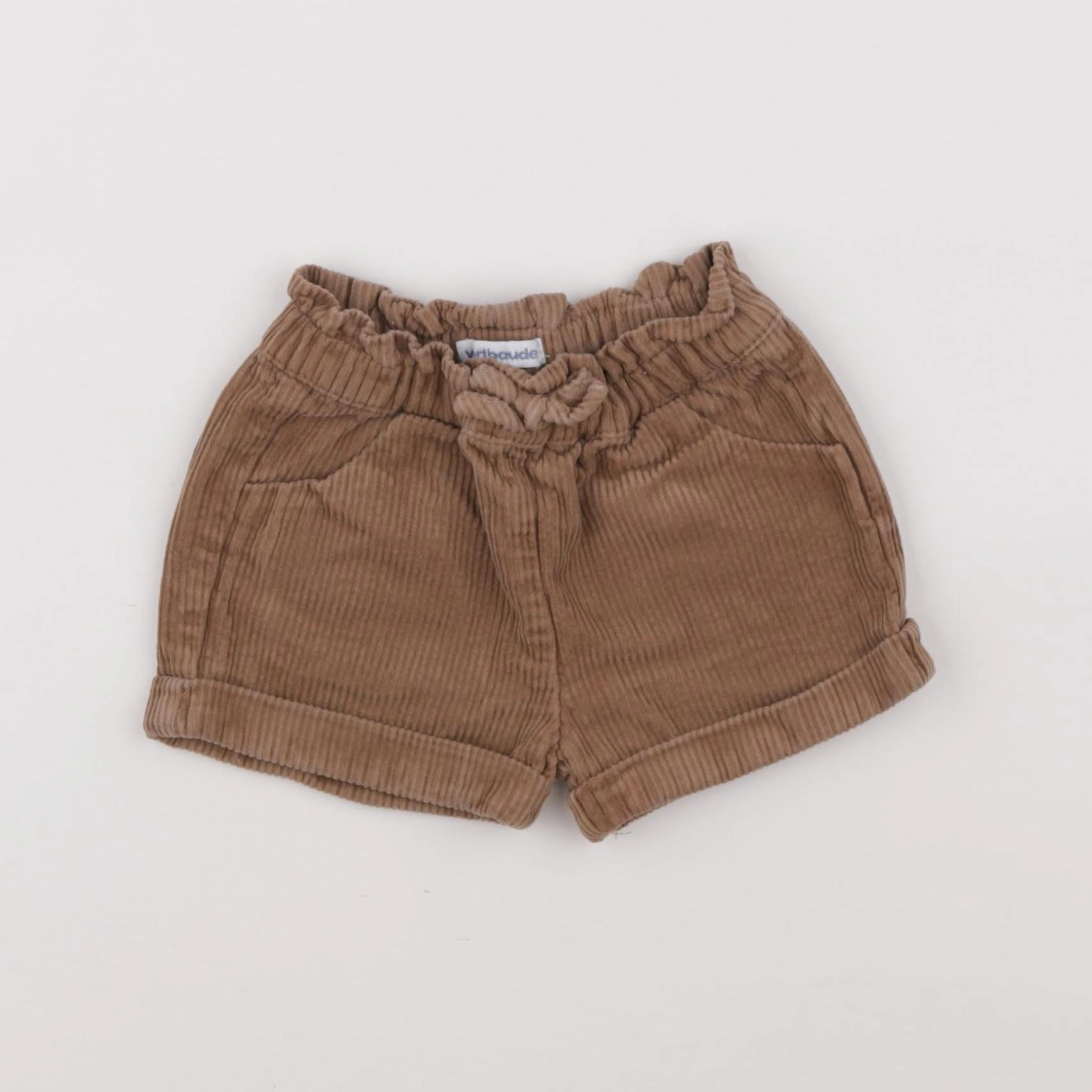 Vertbaudet - short marron - 12 mois