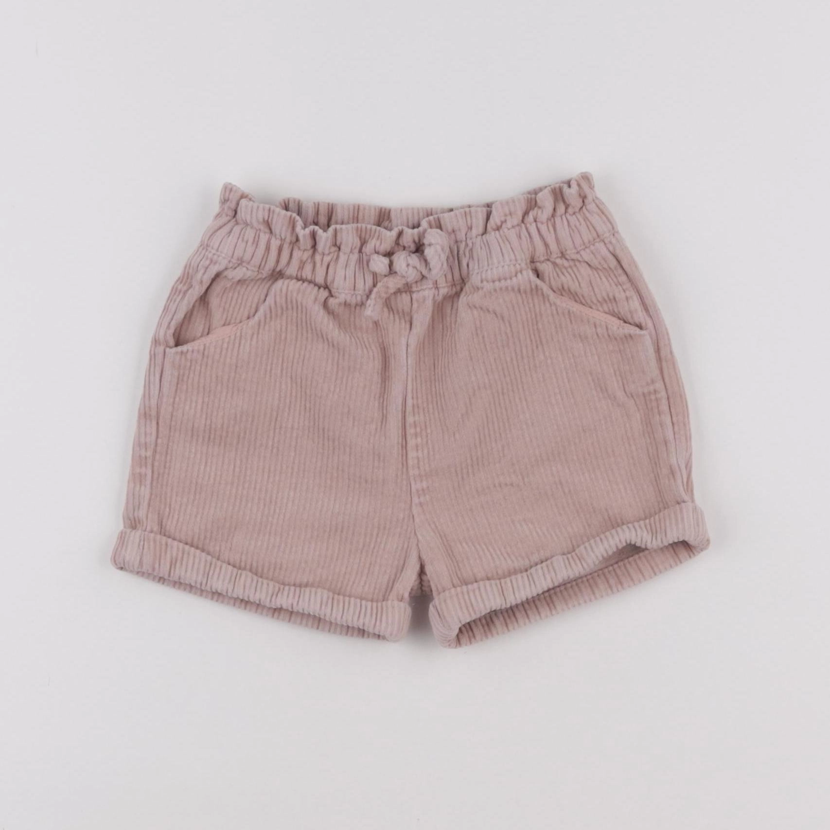 Vertbaudet - short rose - 18 mois