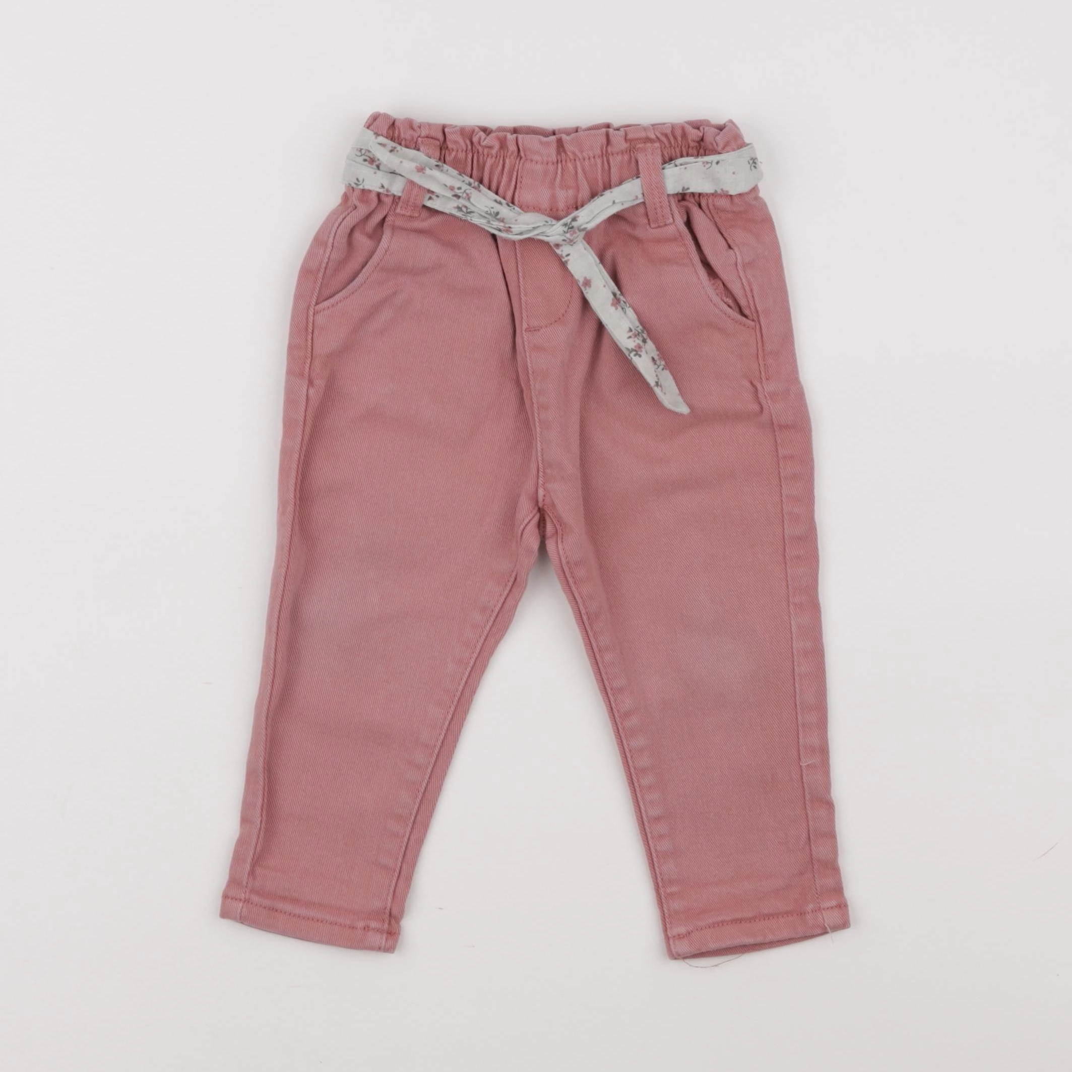 Vertbaudet - jean rose - 12 mois