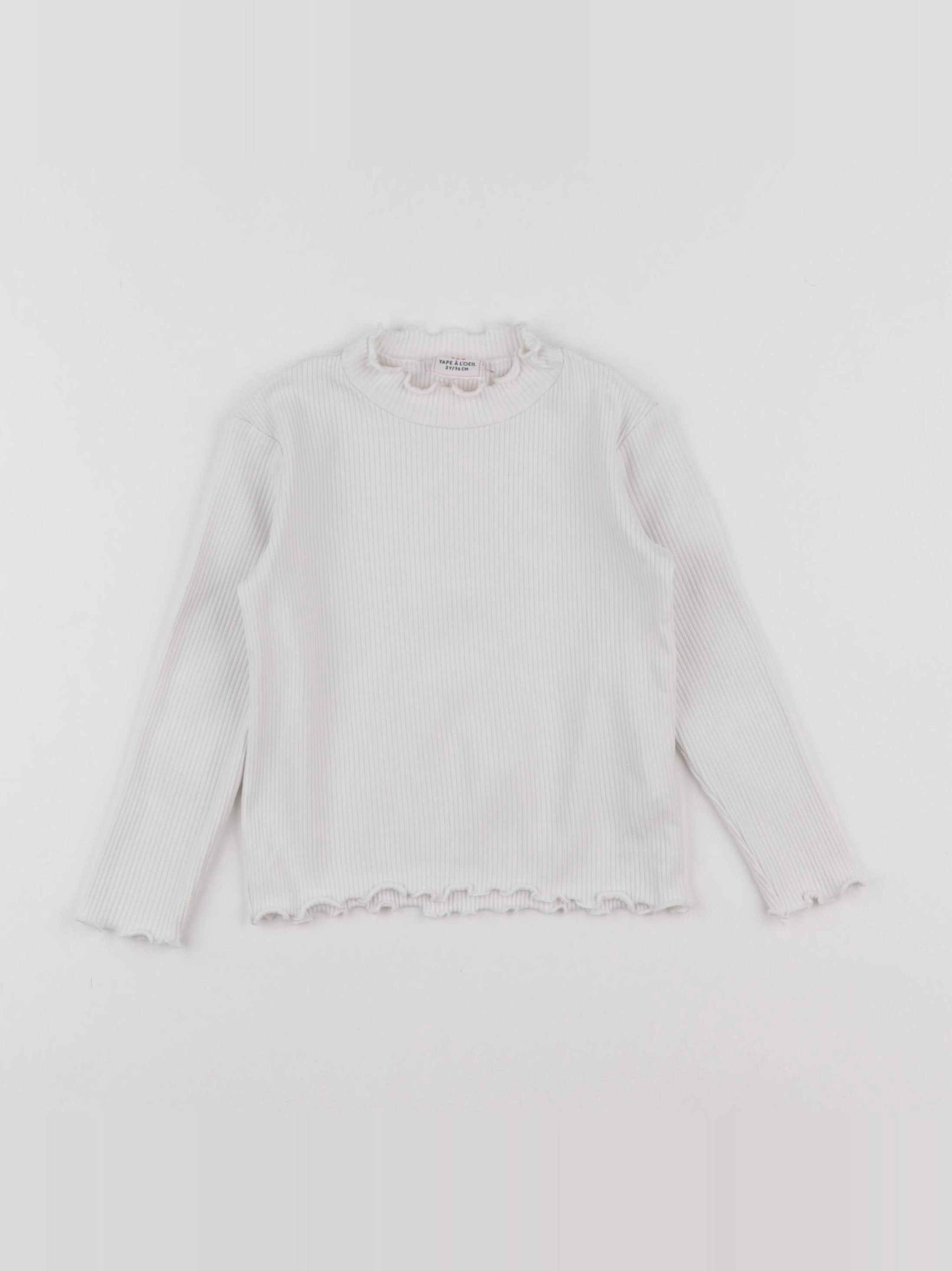 Tape à l'oeil - sous-pull blanc - 3 ans