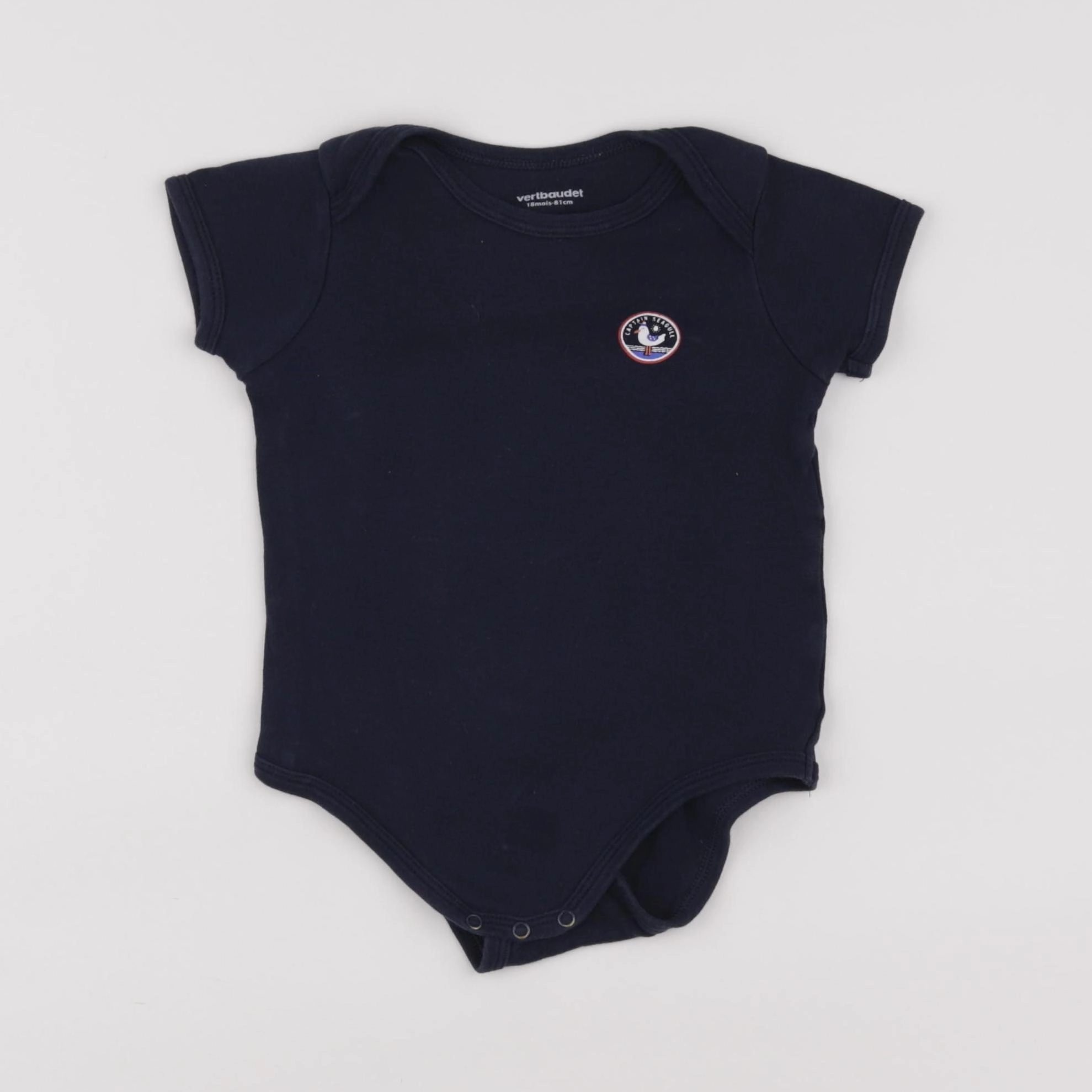 Vertbaudet - body bleu - 18 mois