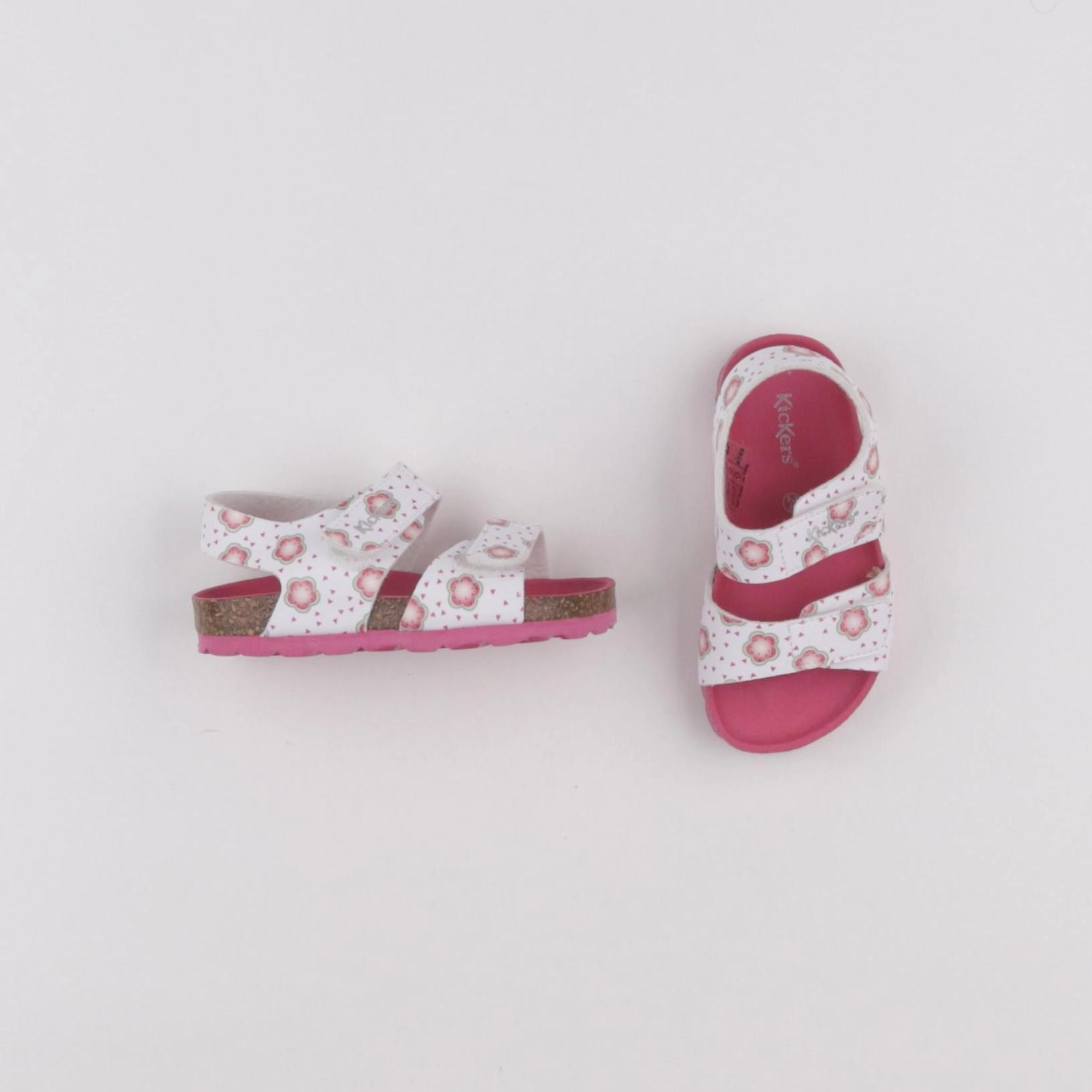 Kickers - sandales blanc, rose - pointure 24