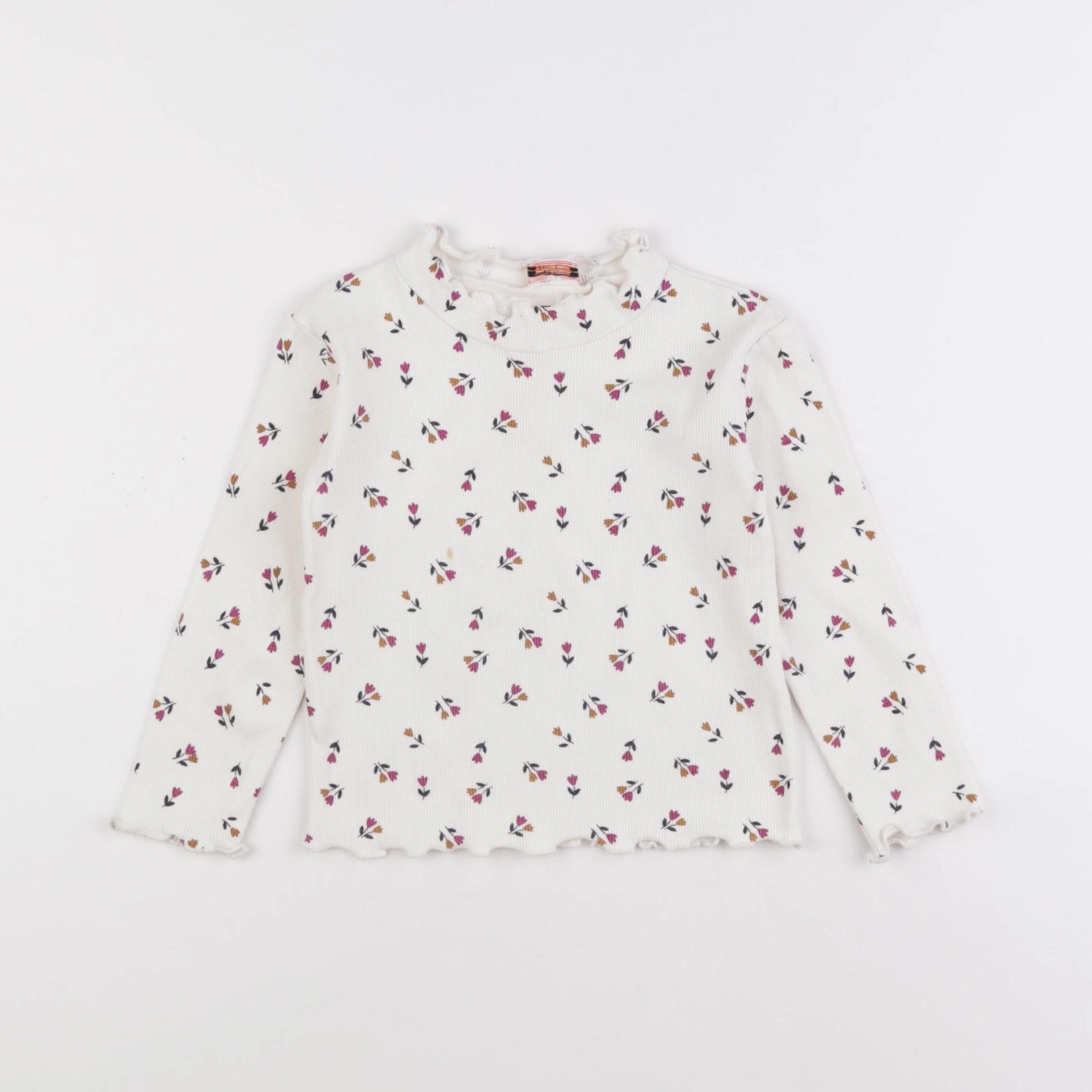 Tape à l'oeil - sous-pull blanc - 2/3 ans