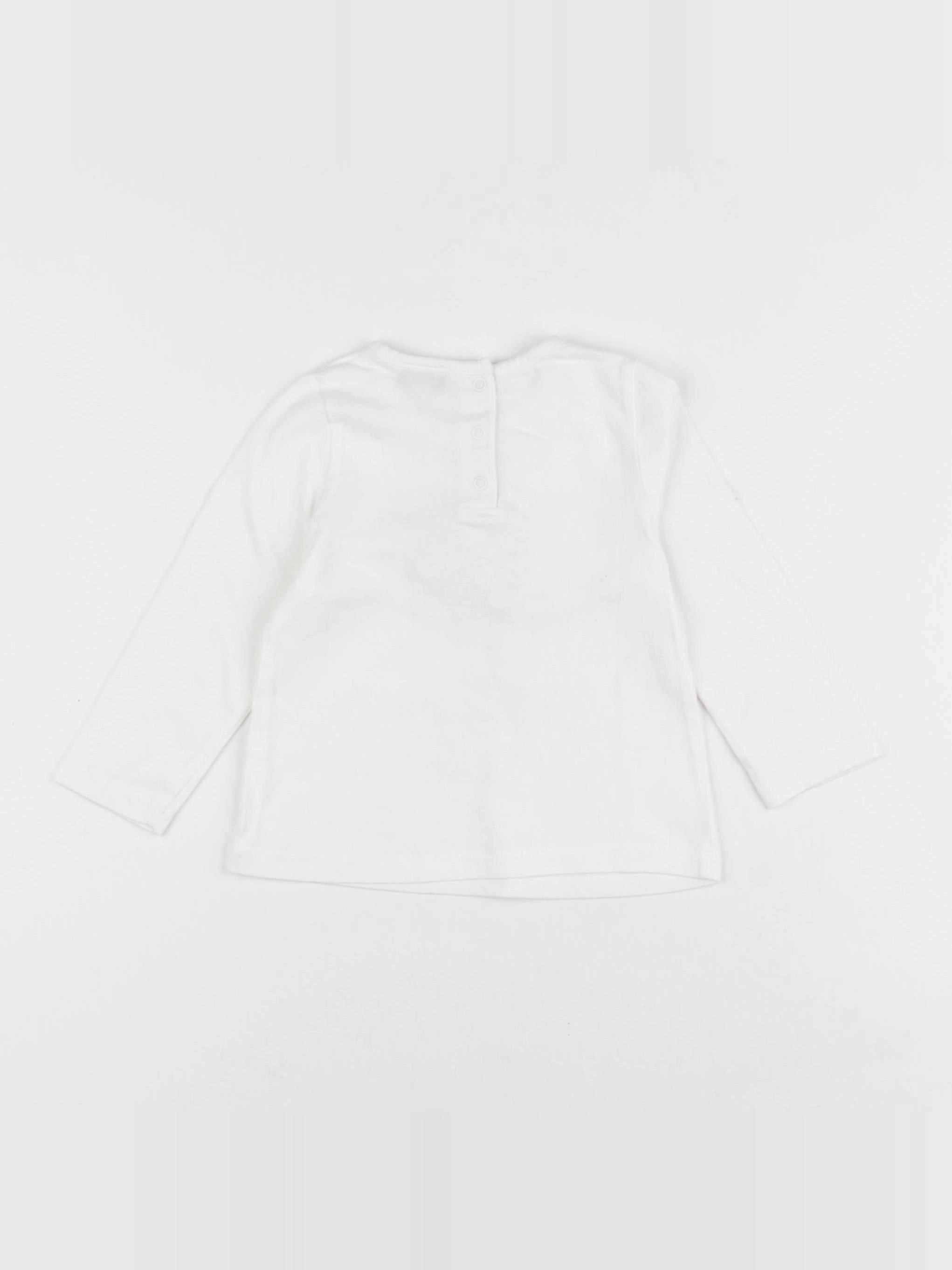 Tape à l'oeil - tee-shirt blanc - 12 mois