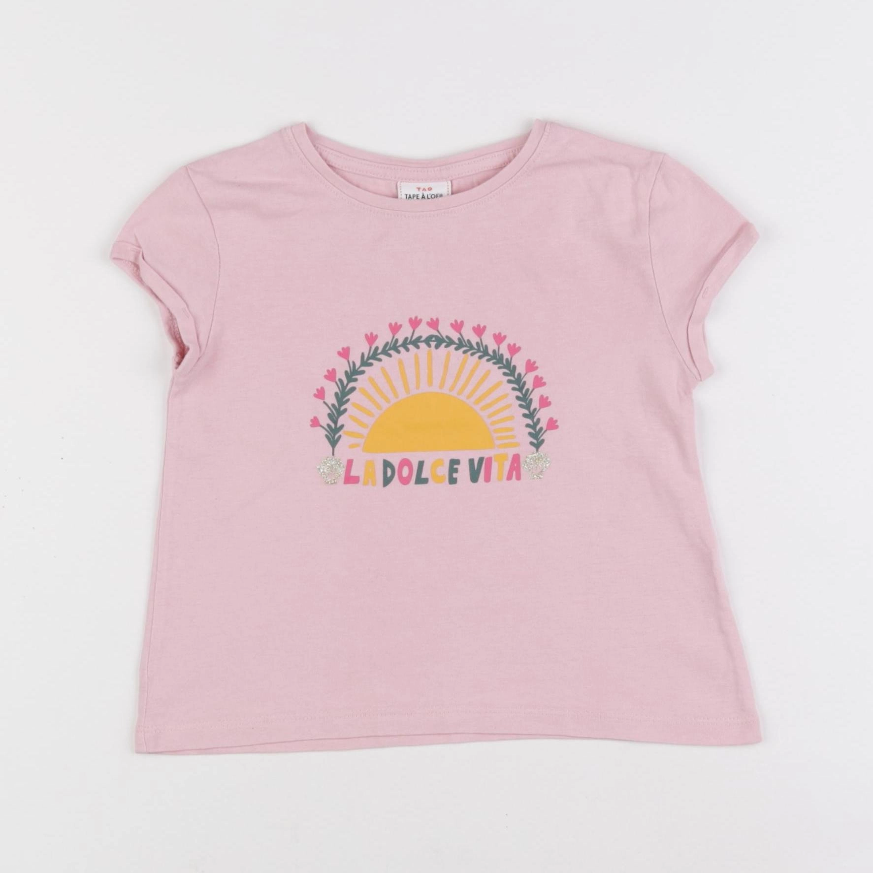 Tape à l'oeil - tee-shirt rose - 2 ans