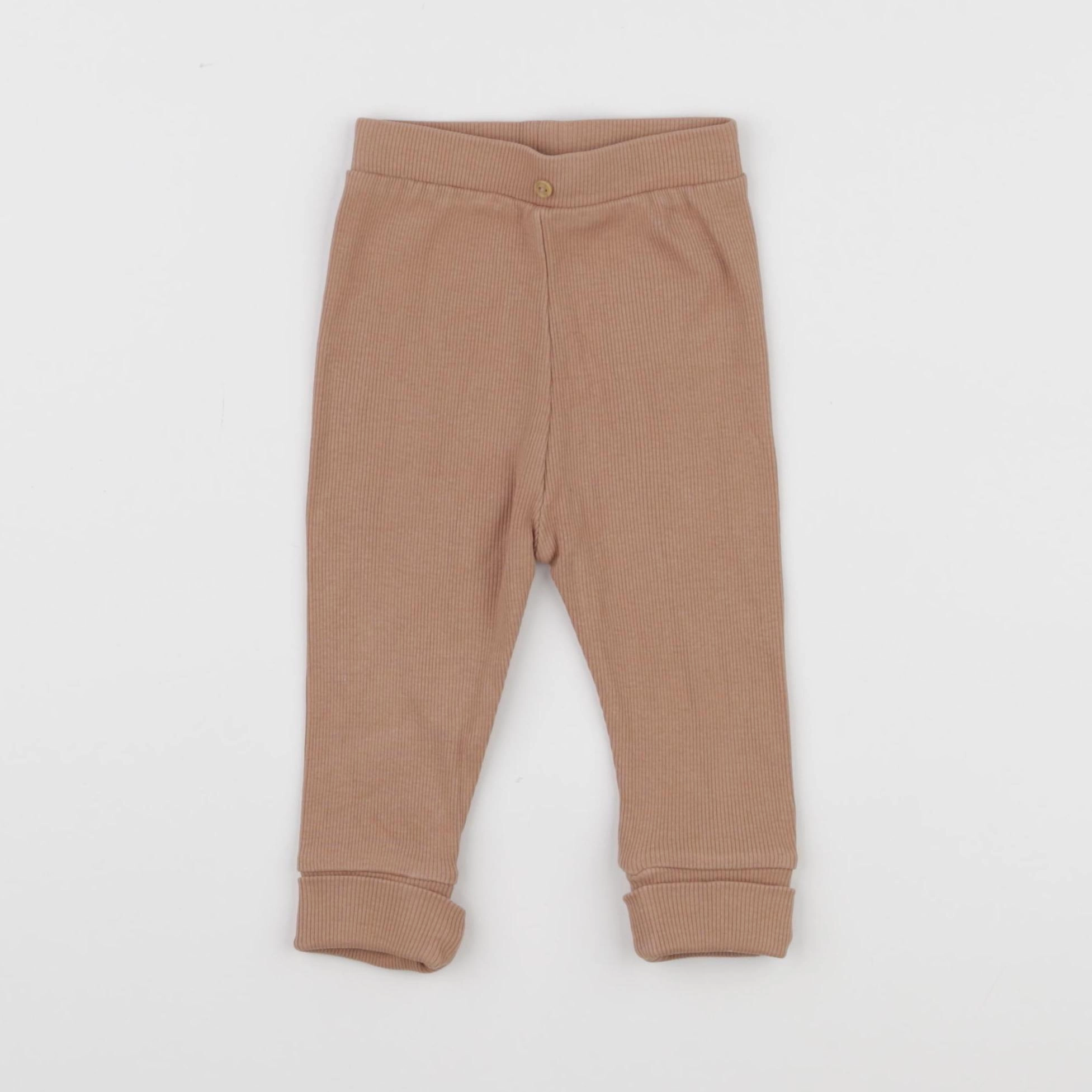 Vertbaudet - legging marron - 12 mois