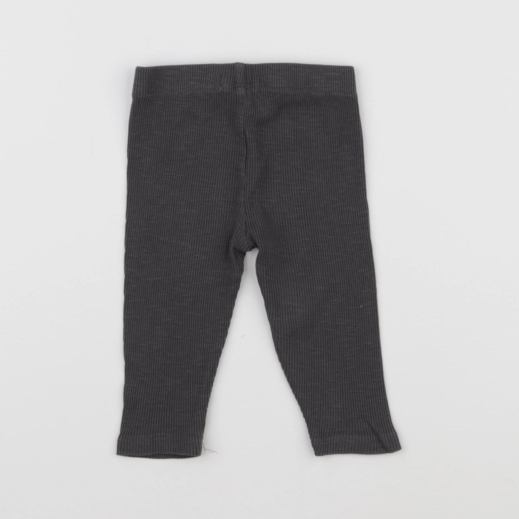 Vertbaudet - legging gris - 12 mois