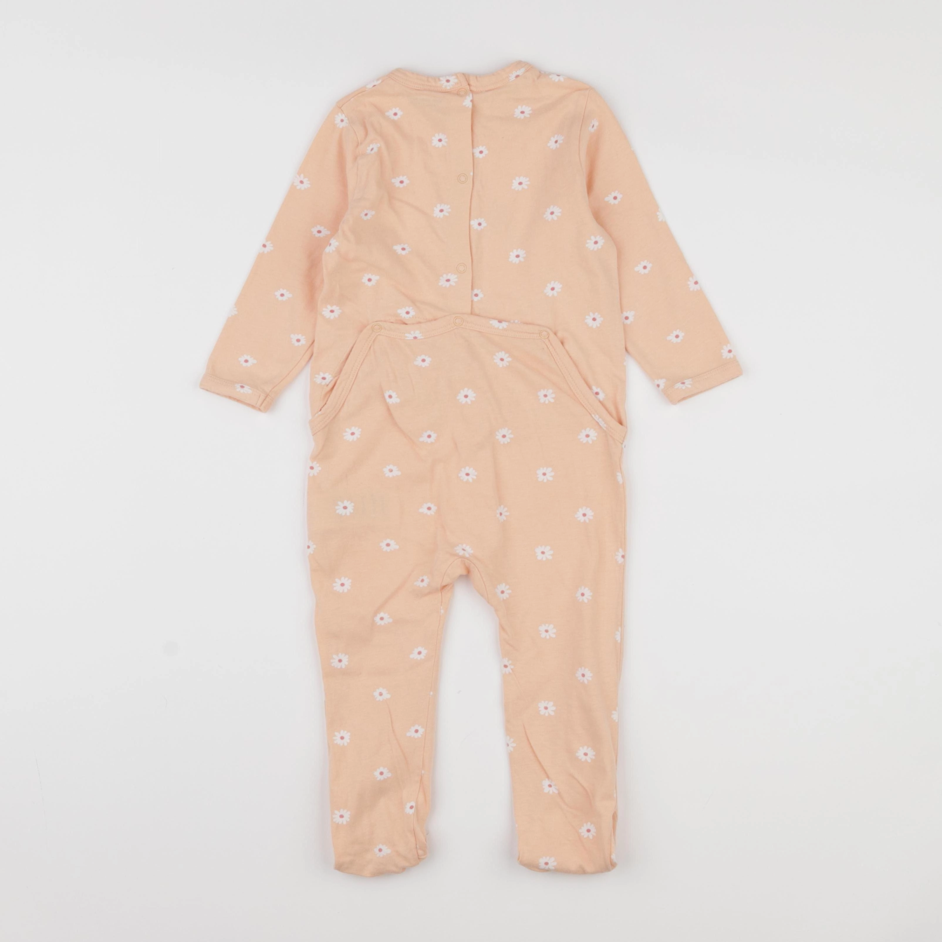 Vertbaudet - pyjama coton orange - 18 mois