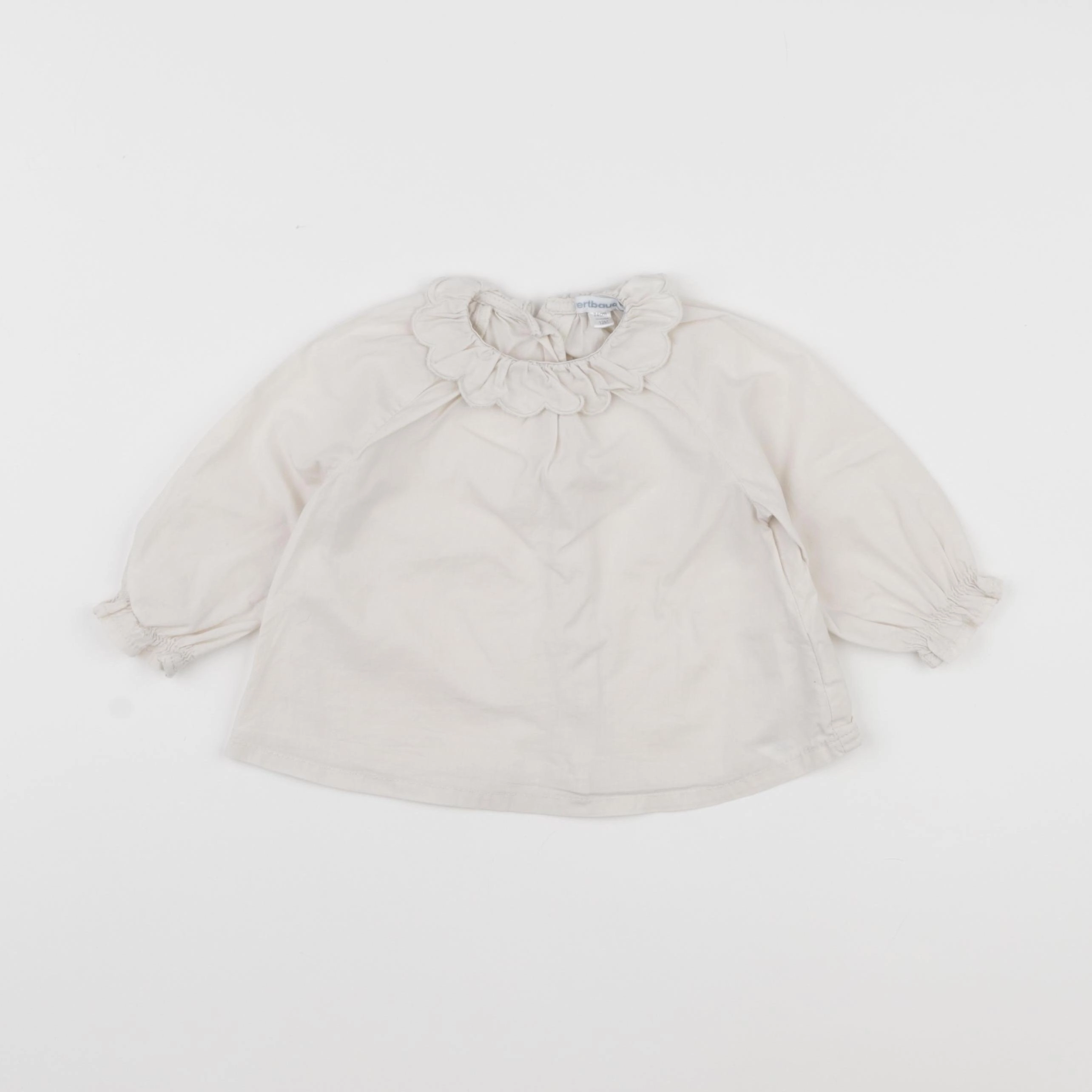 Vertbaudet - blouse beige - 12 mois