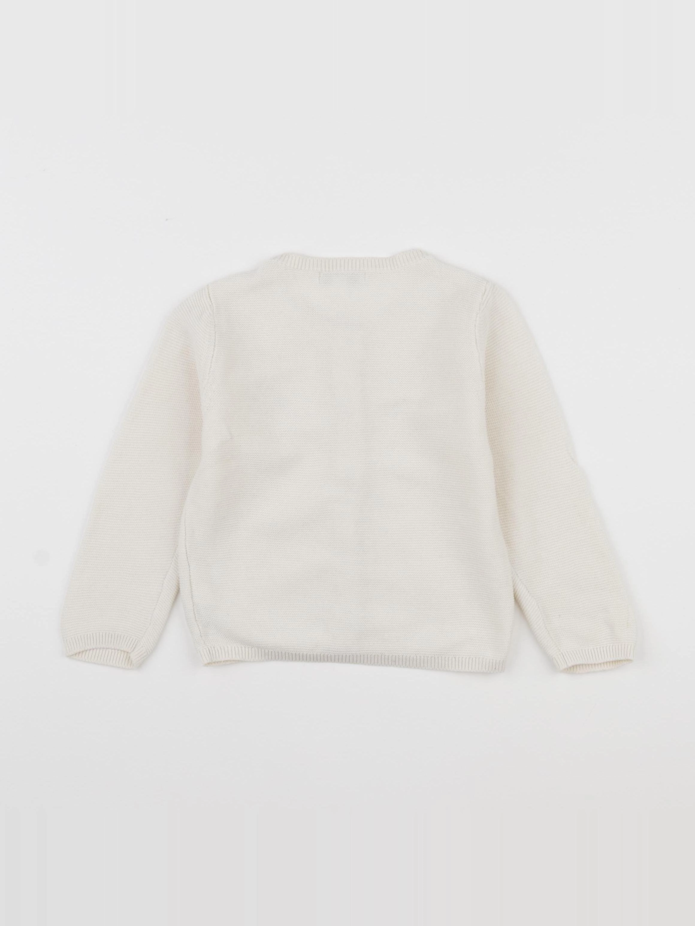Vertbaudet - gilet blanc - 18 mois
