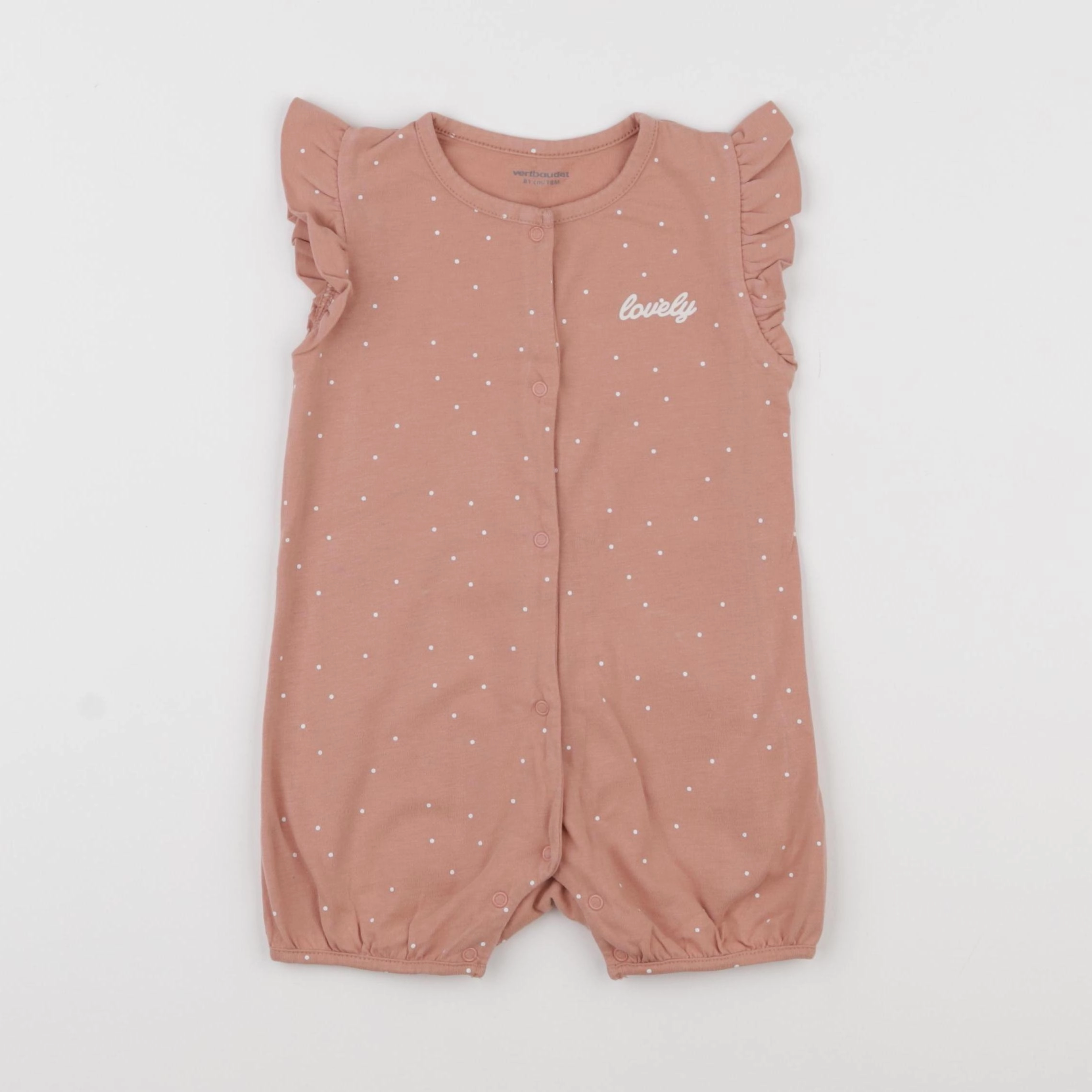 Vertbaudet - pyjama coton rose - 18 mois