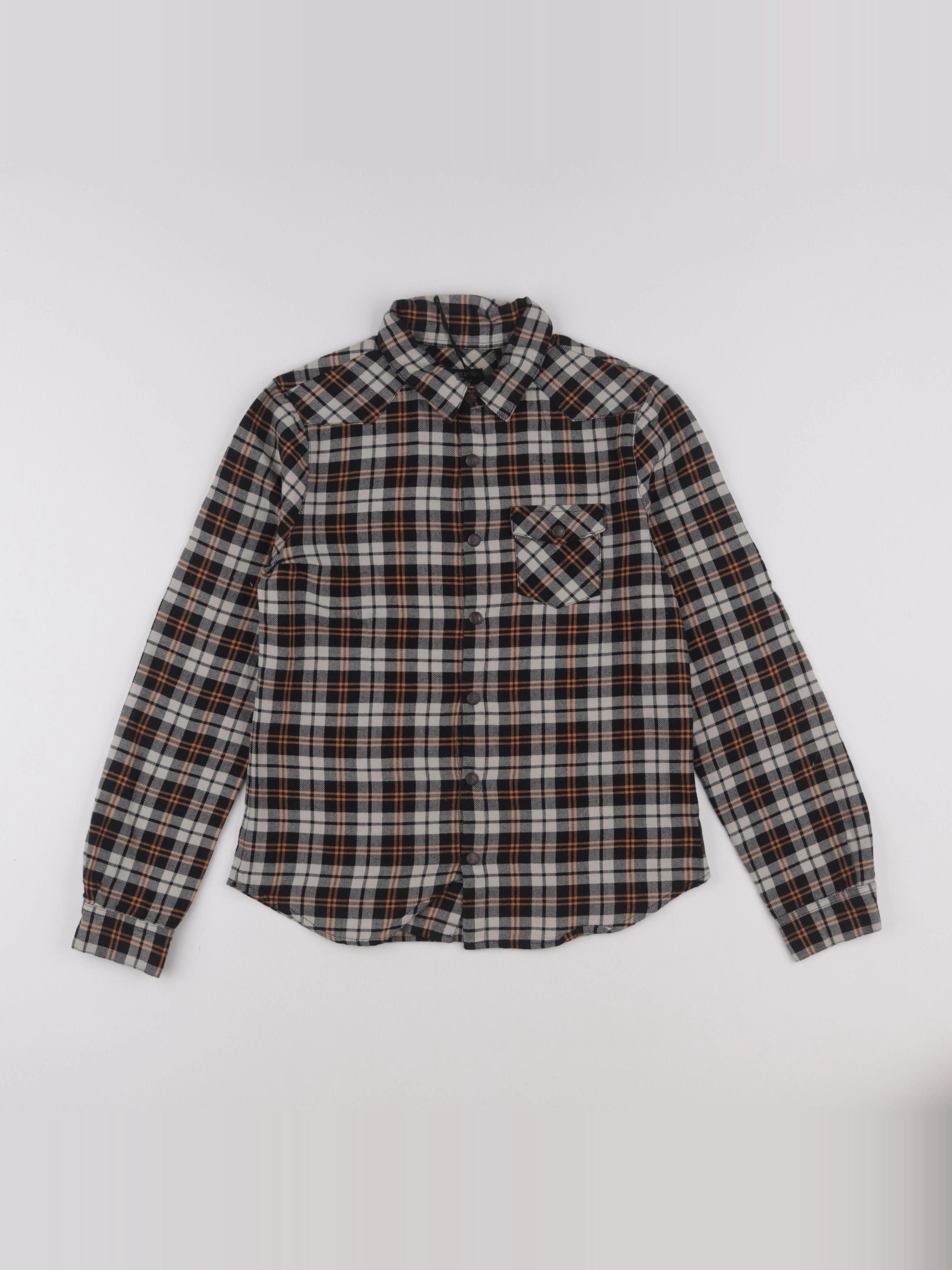 IKKS - chemise gris, noir - 12 ans