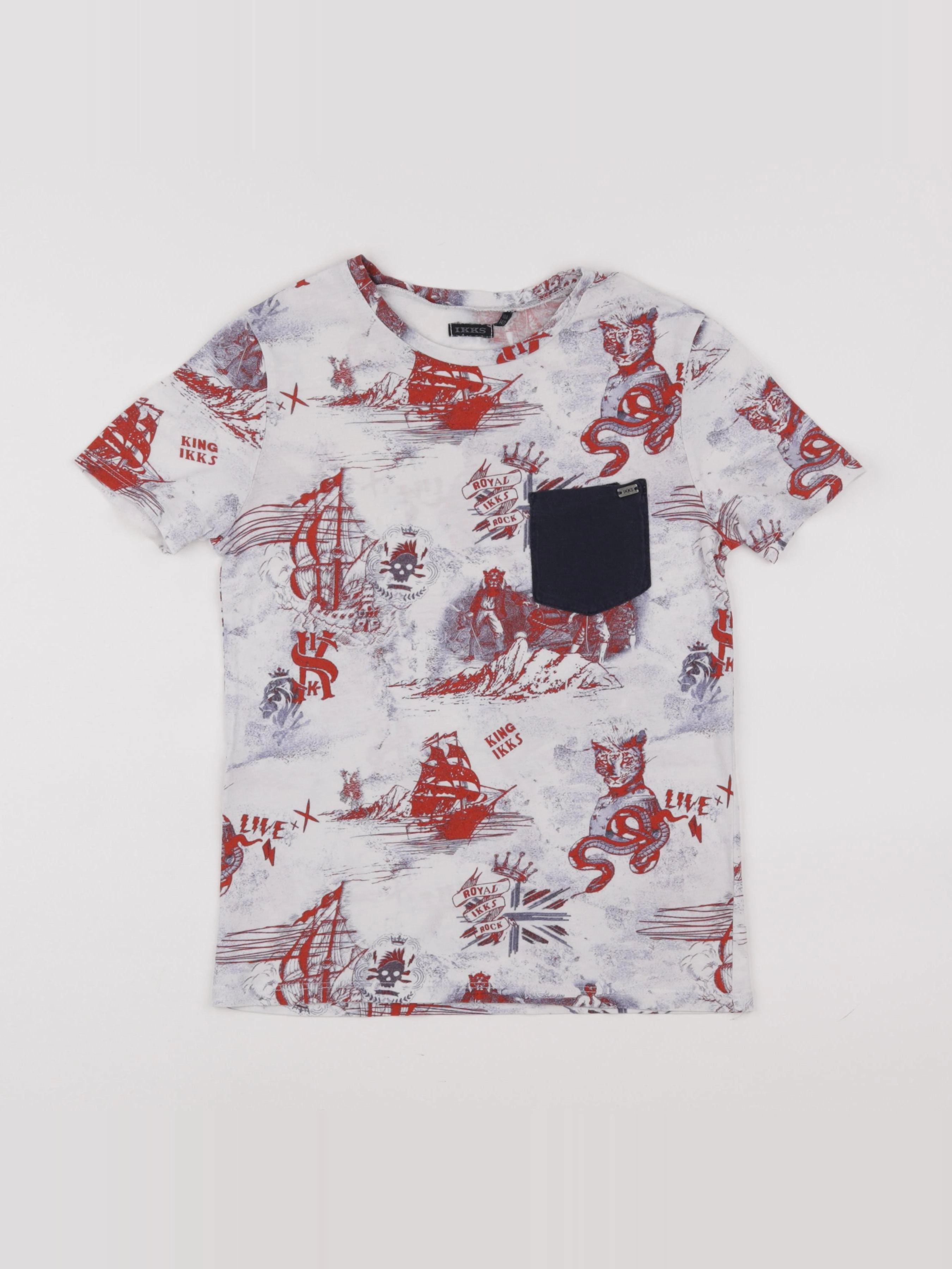 IKKS - tee-shirt blanc - 10 ans