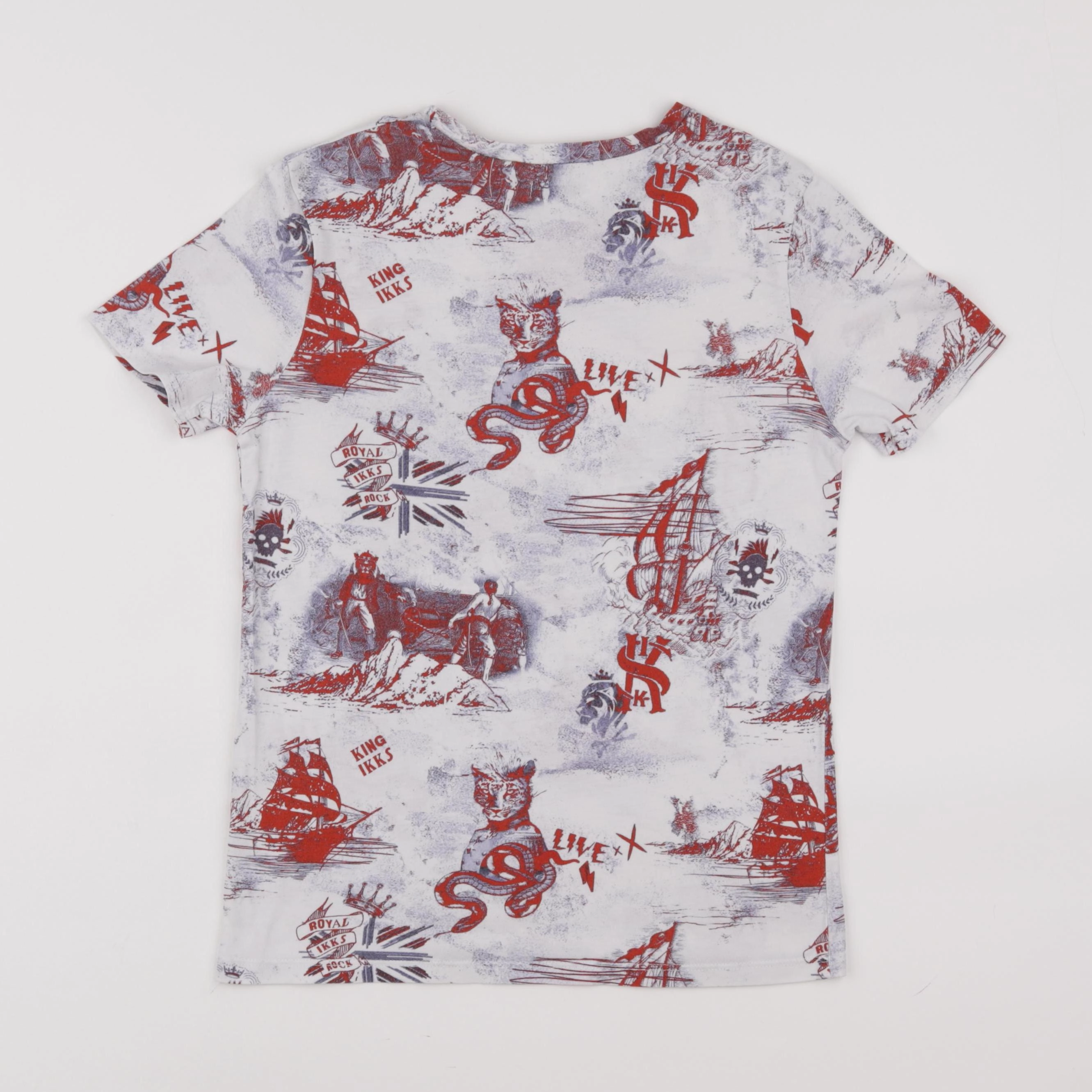 IKKS - tee-shirt blanc - 10 ans